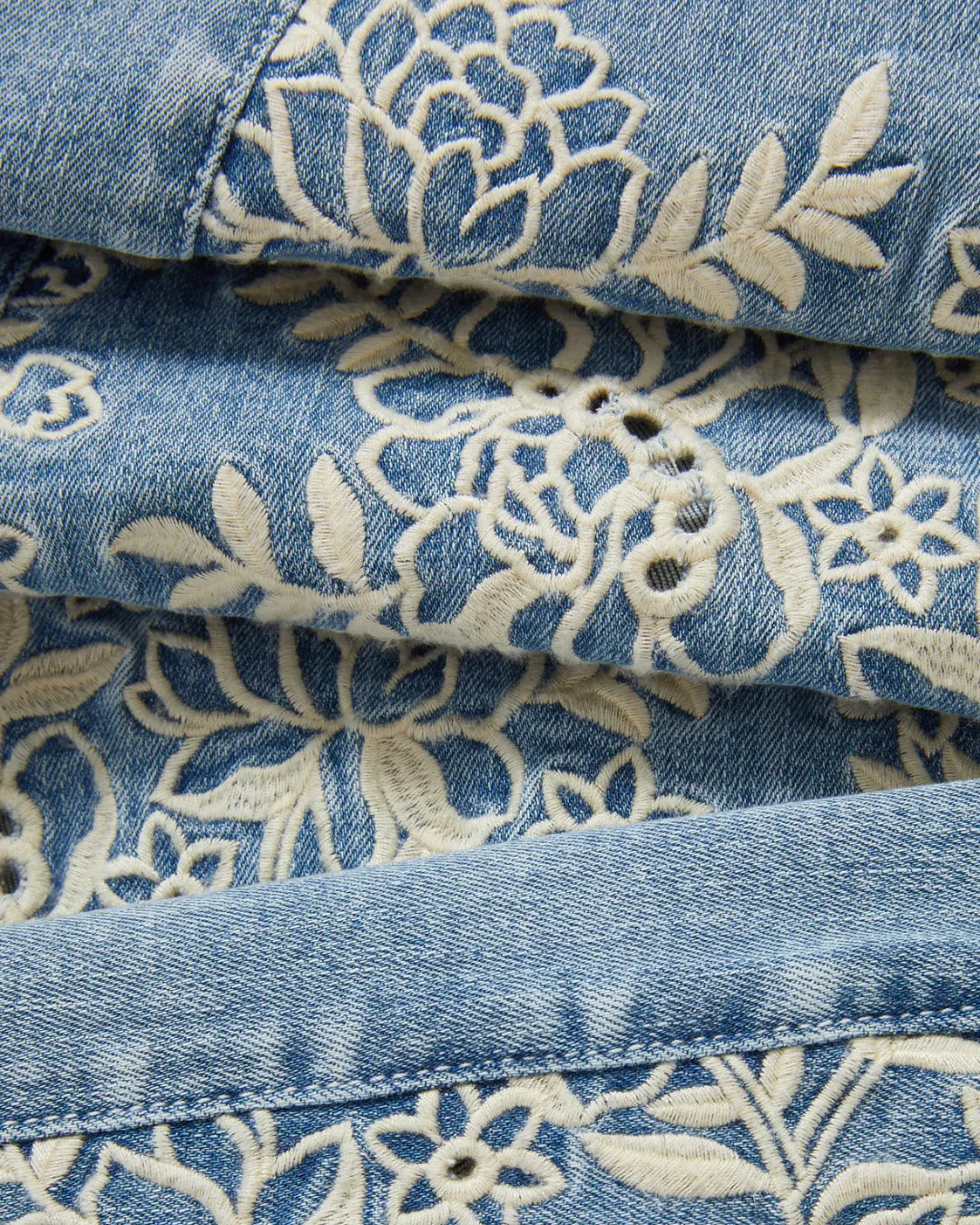 Veronica Beard Joplin High Rise Wide Flare with Embroidered Godet Jeans - Silverwood Moon - Image 6