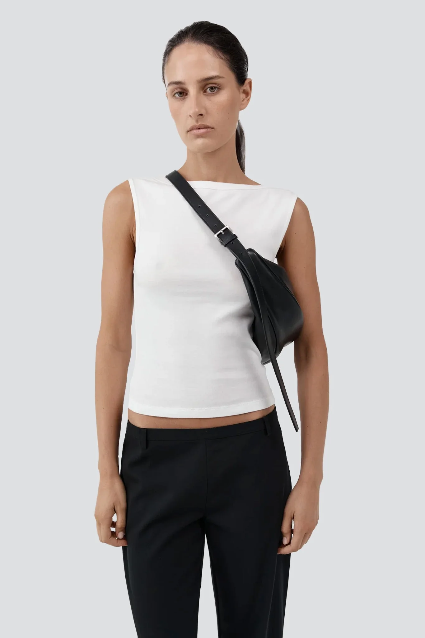 St. Agni Adjustable Slim Crescent Bag - Image 5