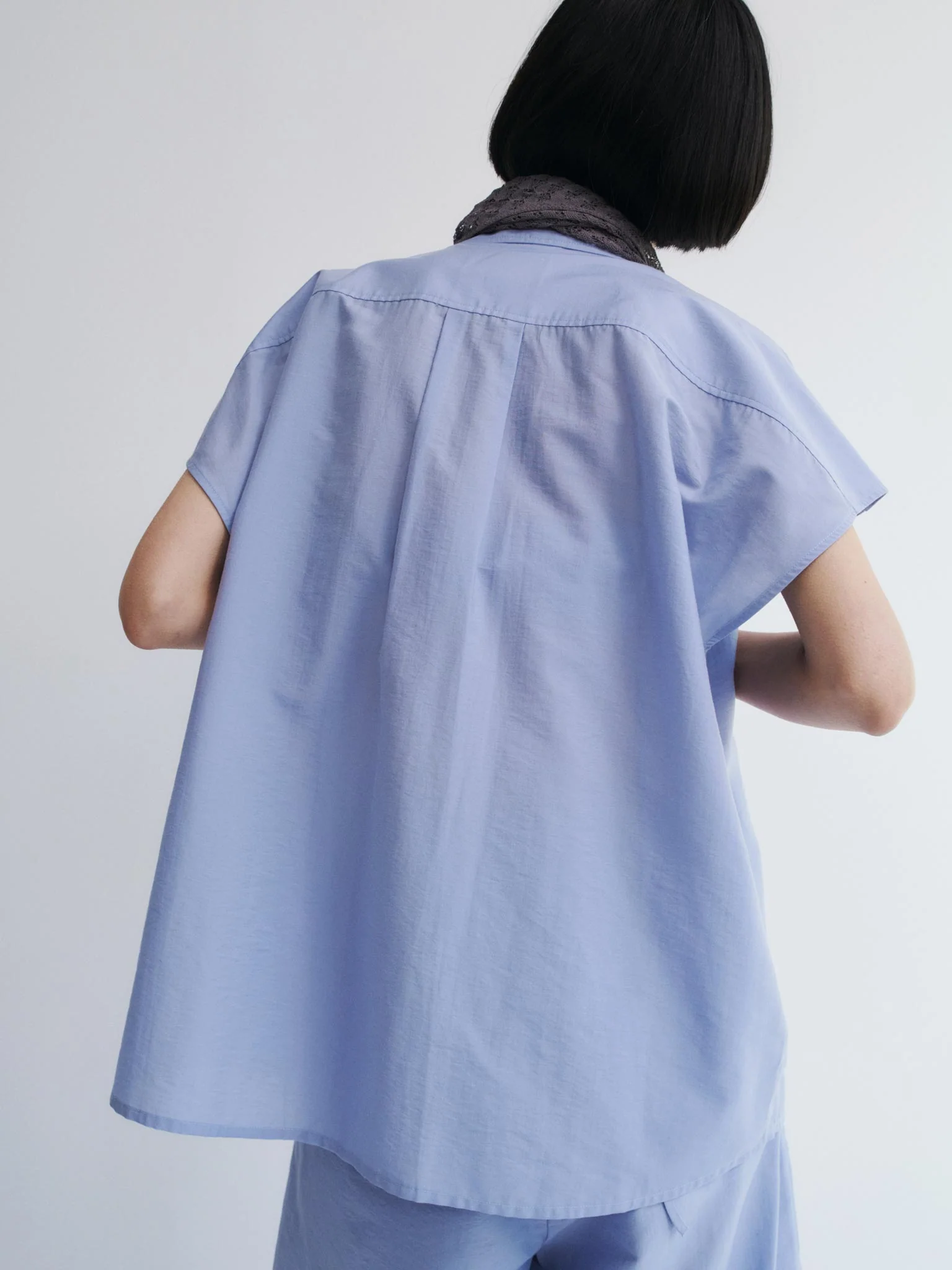 Rus Negoto Shirt Top - Salvia Blue - Image 4