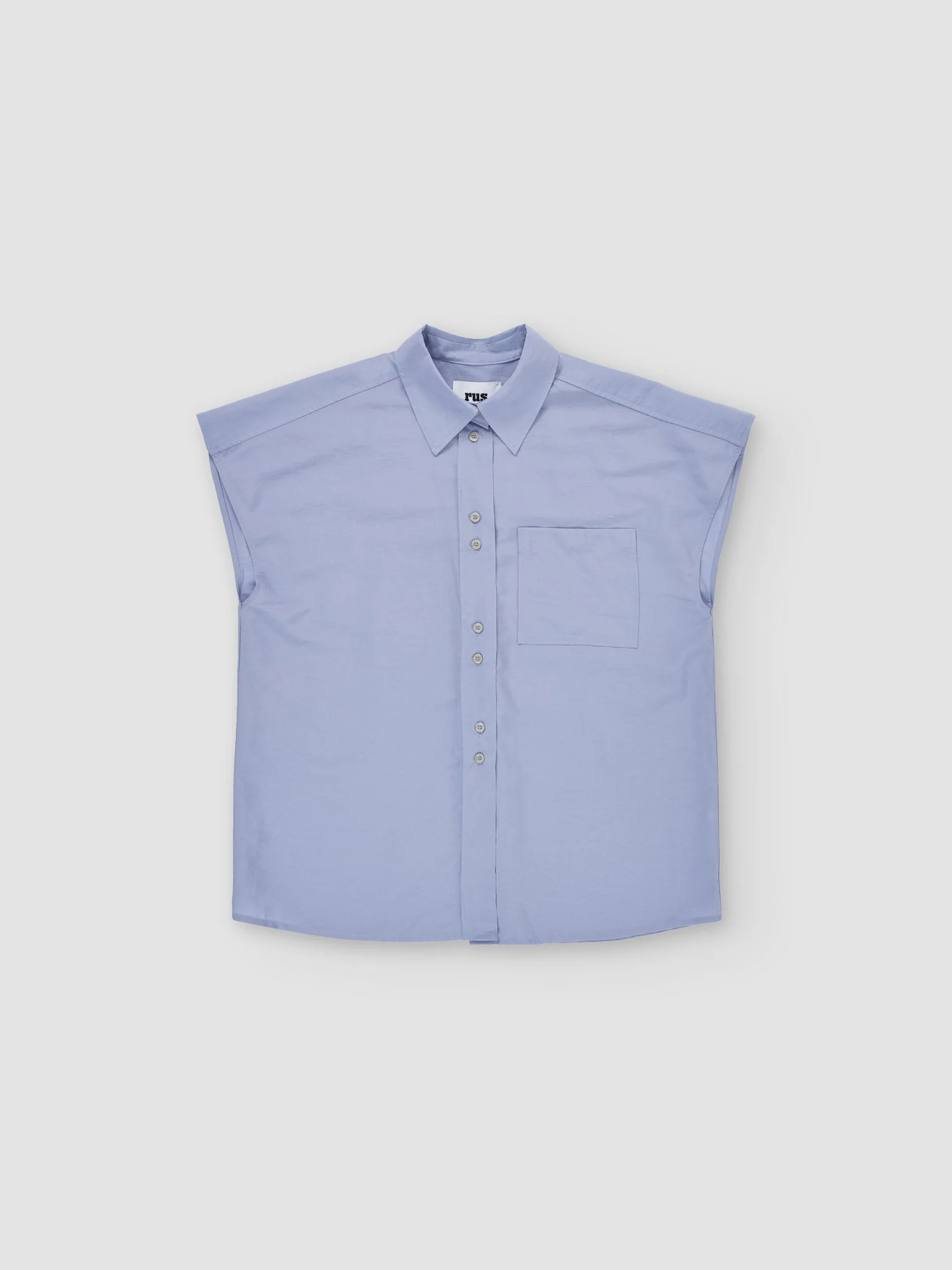 Rus Negoto Shirt Top - Salvia Blue - Image 7