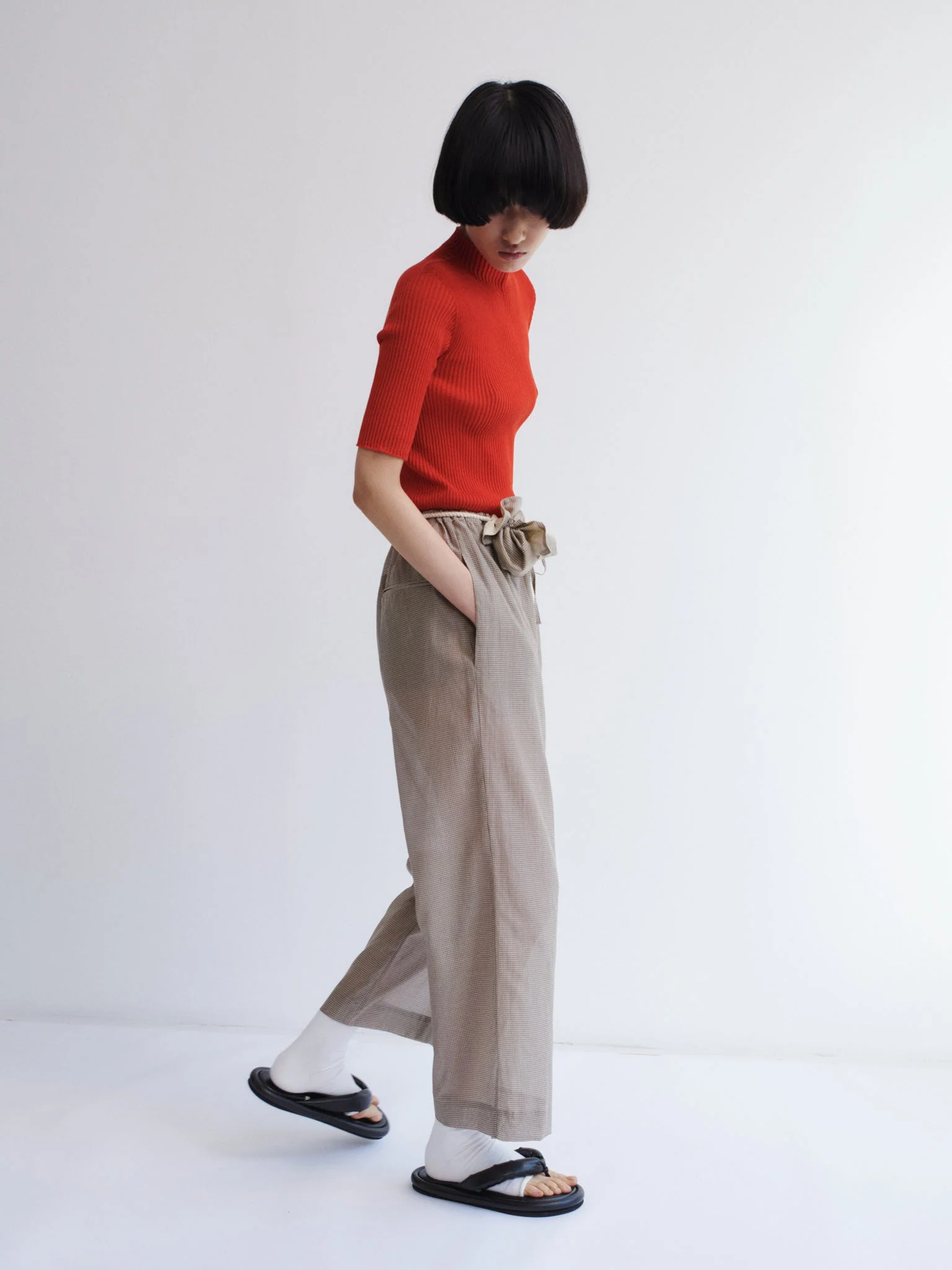 Rus Fue Pants - Gingham Toffee - Image 3