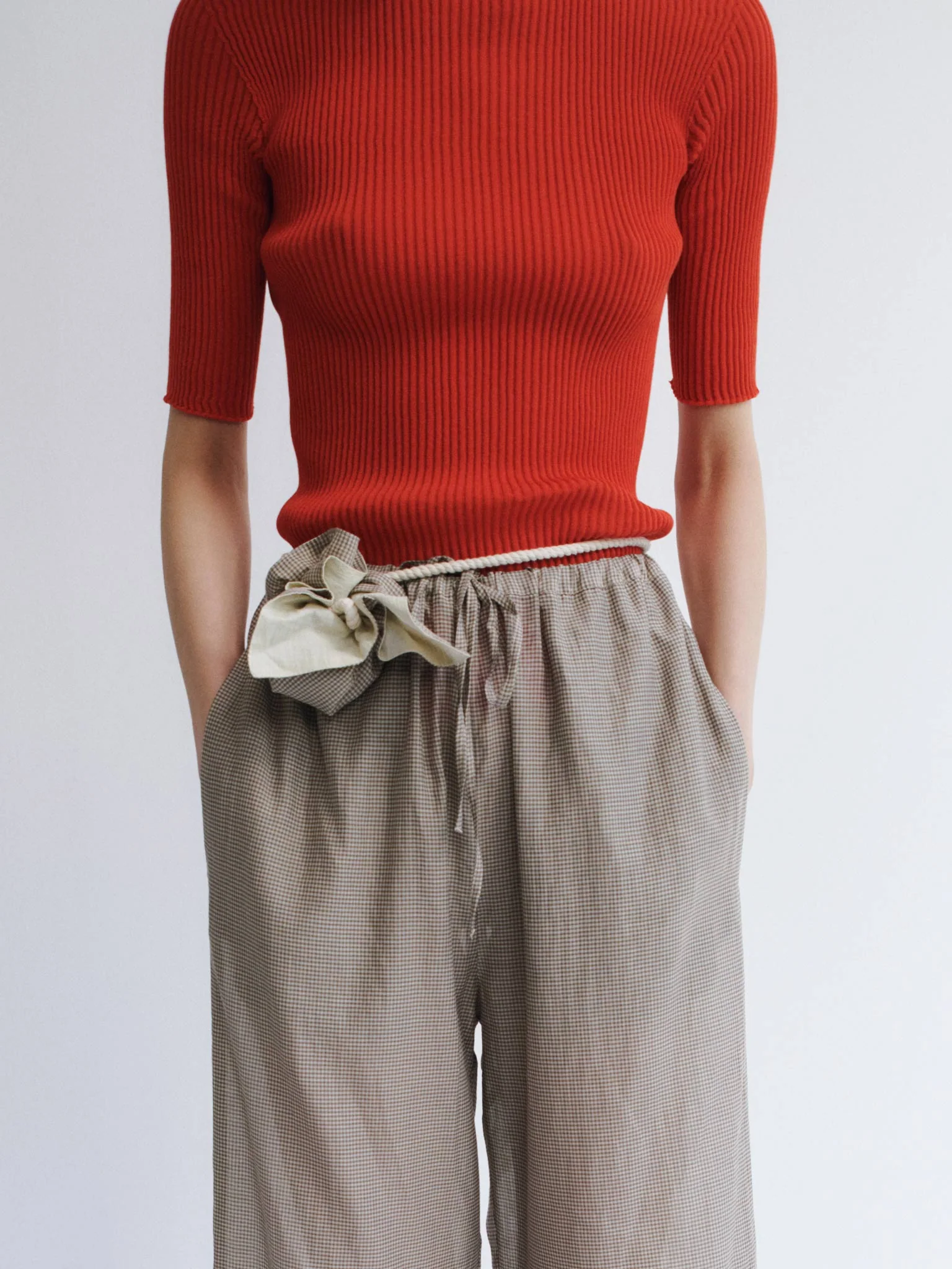 Rus Fue Pants - Gingham Toffee - Image 6