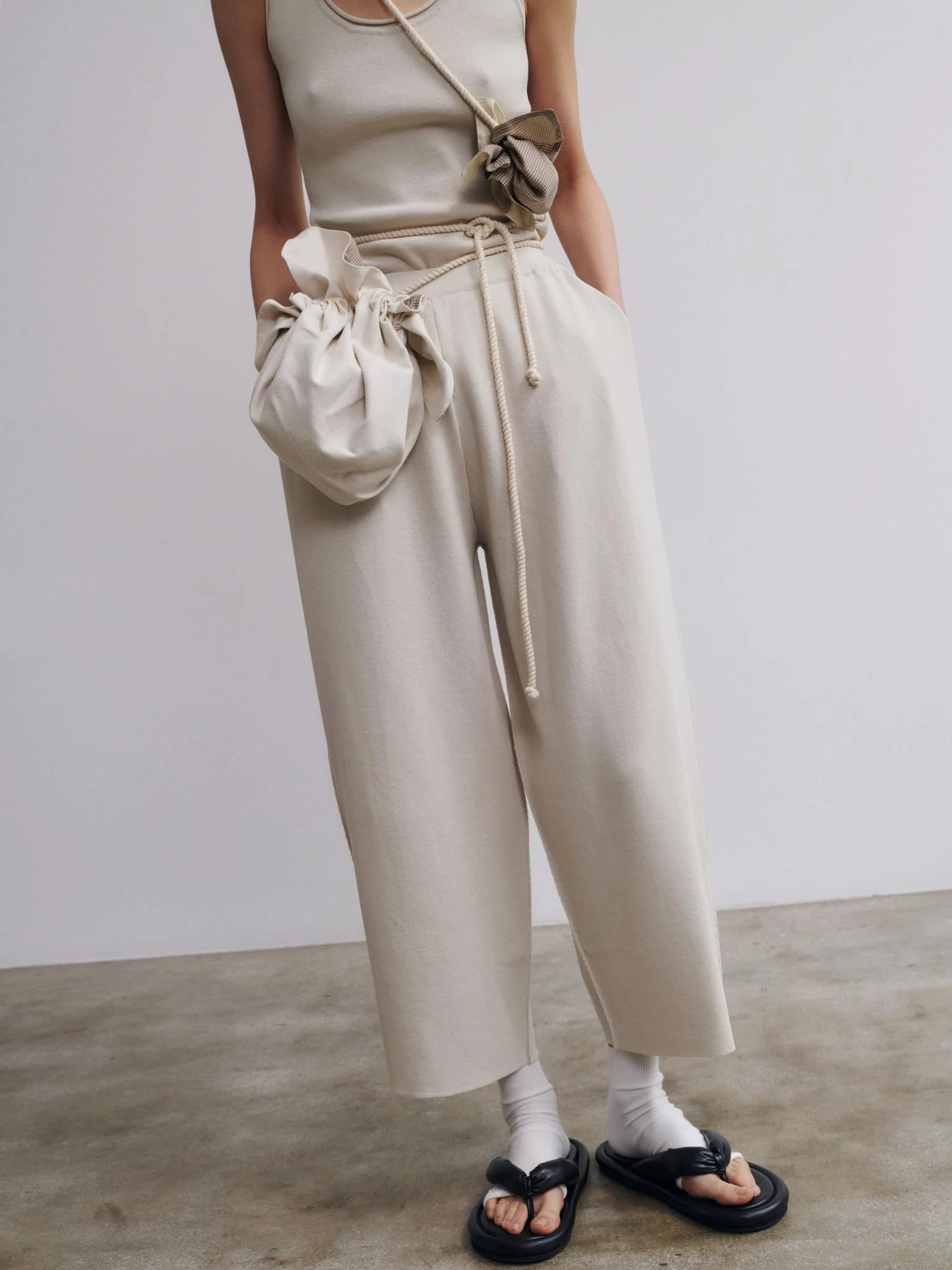 Rus Futon Pants - Stone Beige - Image 4