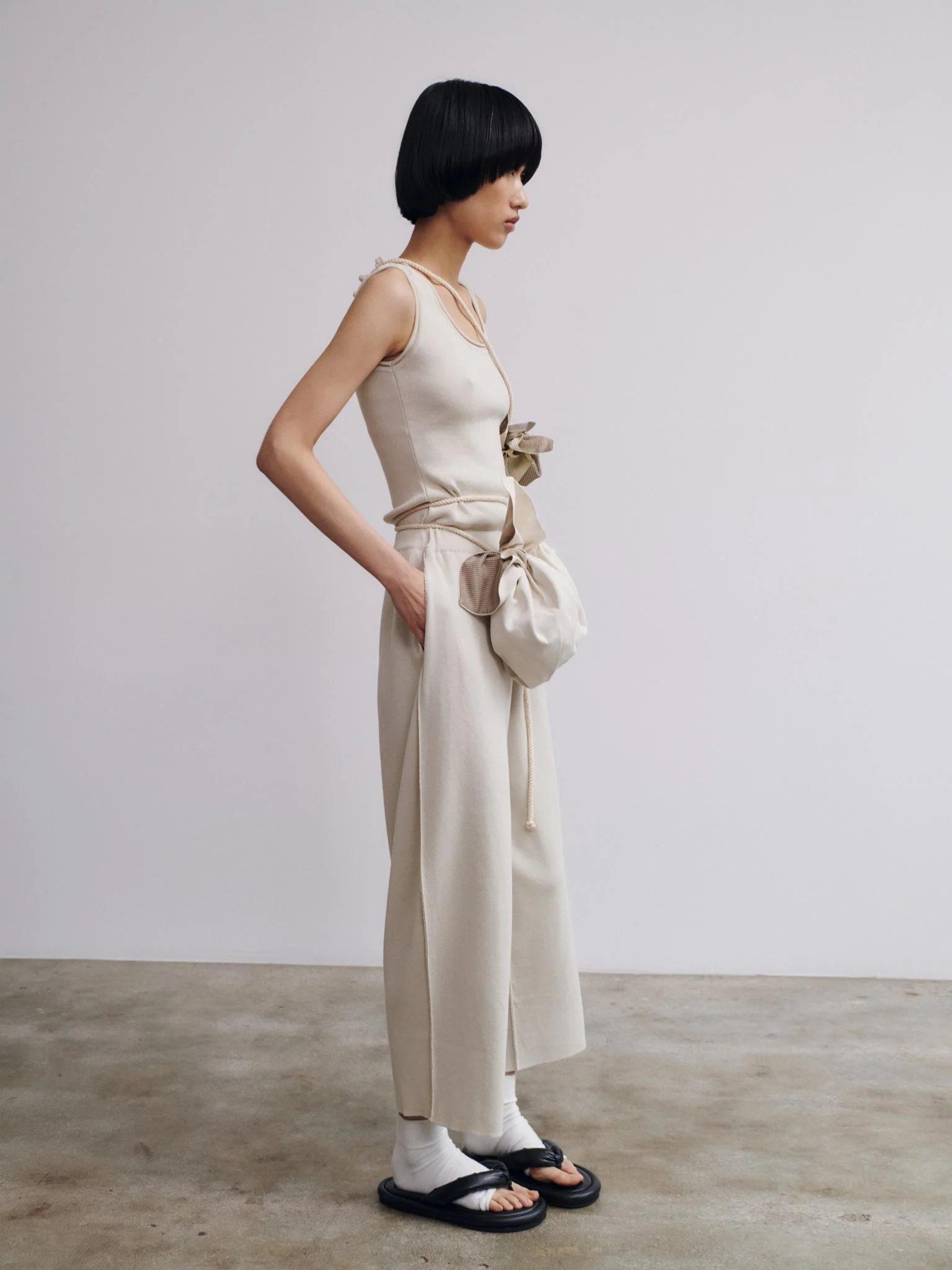Rus Futon Pants - Stone Beige - Image 5