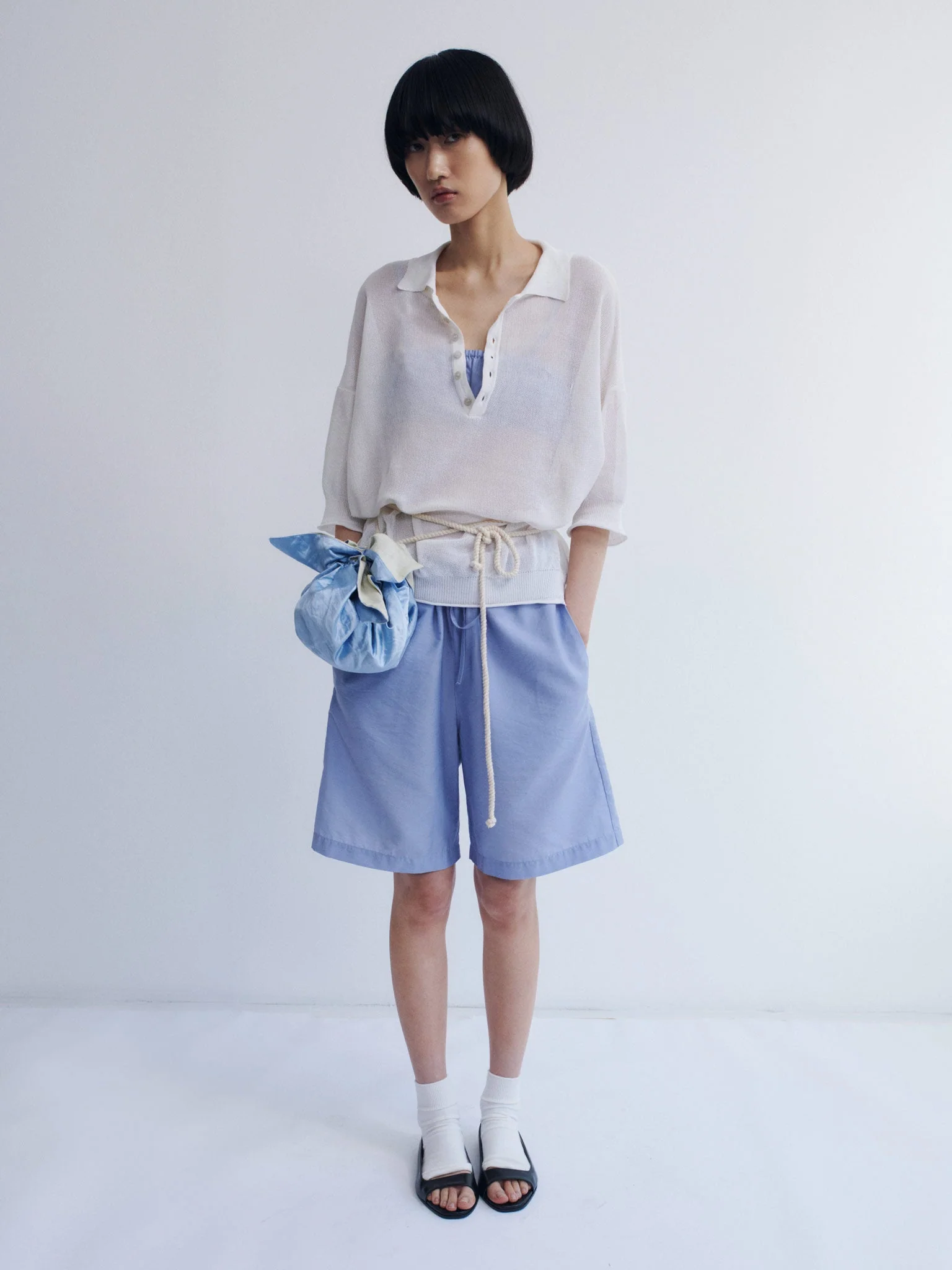 Rus Jushi Polo Top - White - Image 3