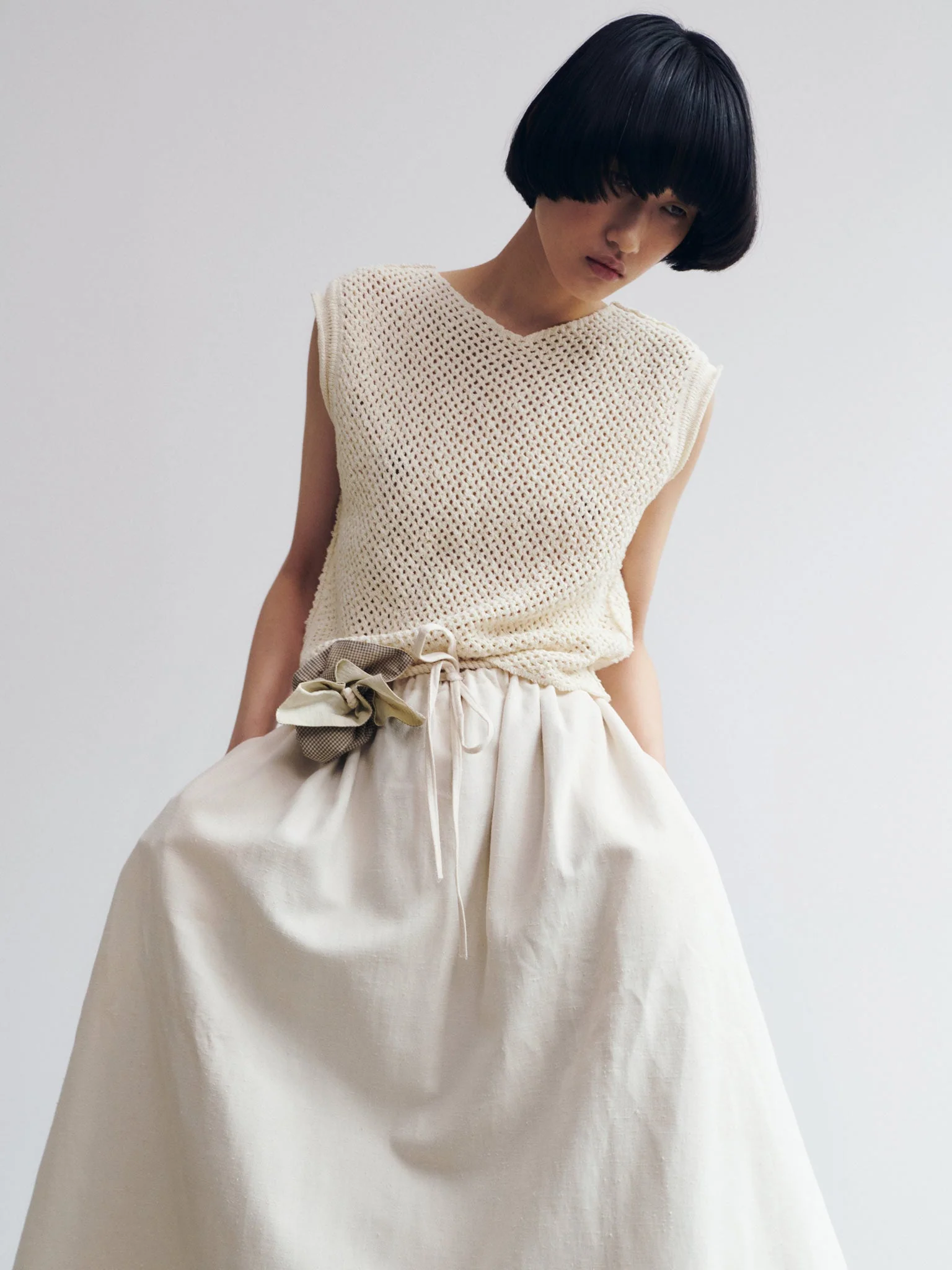 Rus Miru Top - Chalk