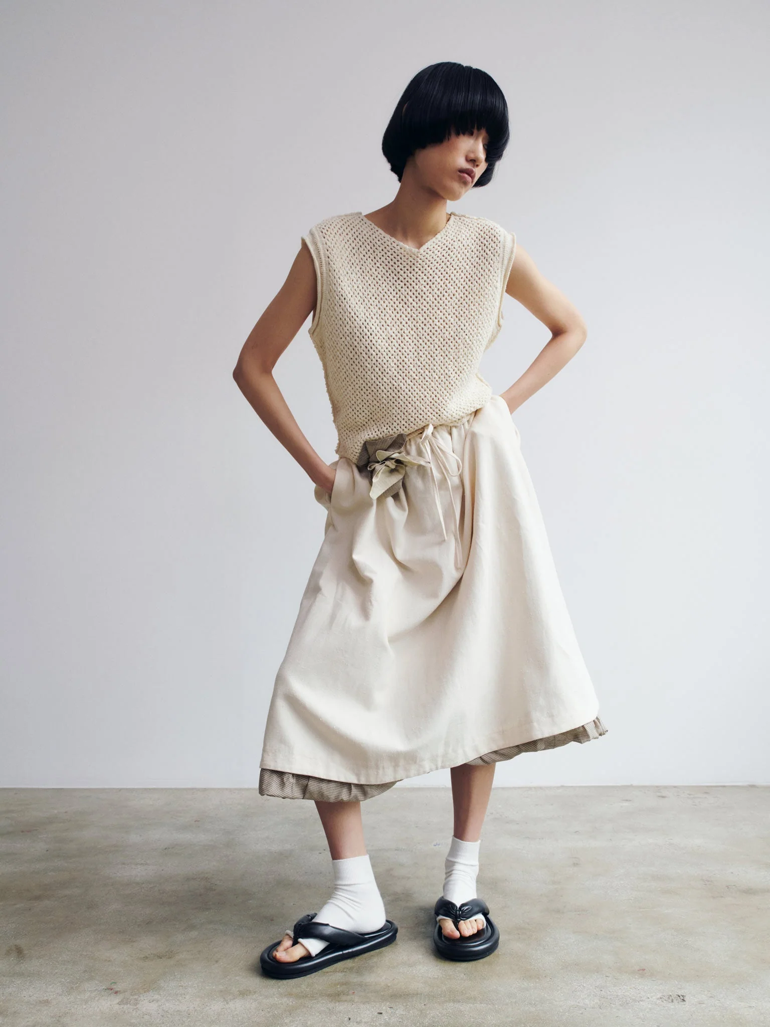 Rus Miru Top - Chalk - Image 3