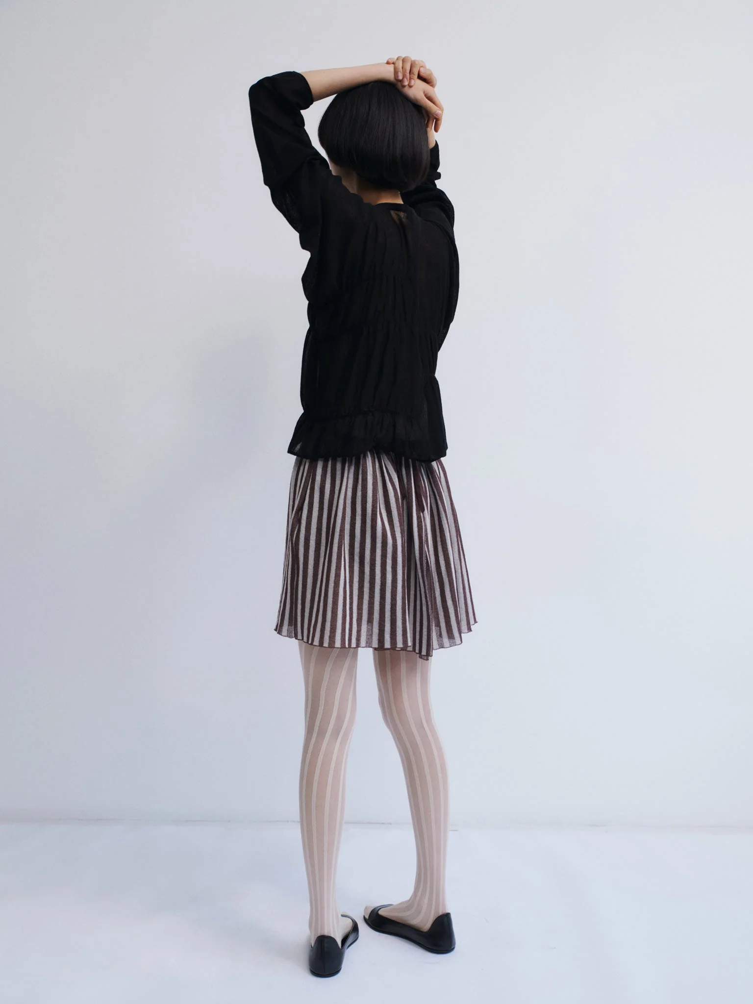 Rus Oboro Ruched Cardigan - Black - Image 5