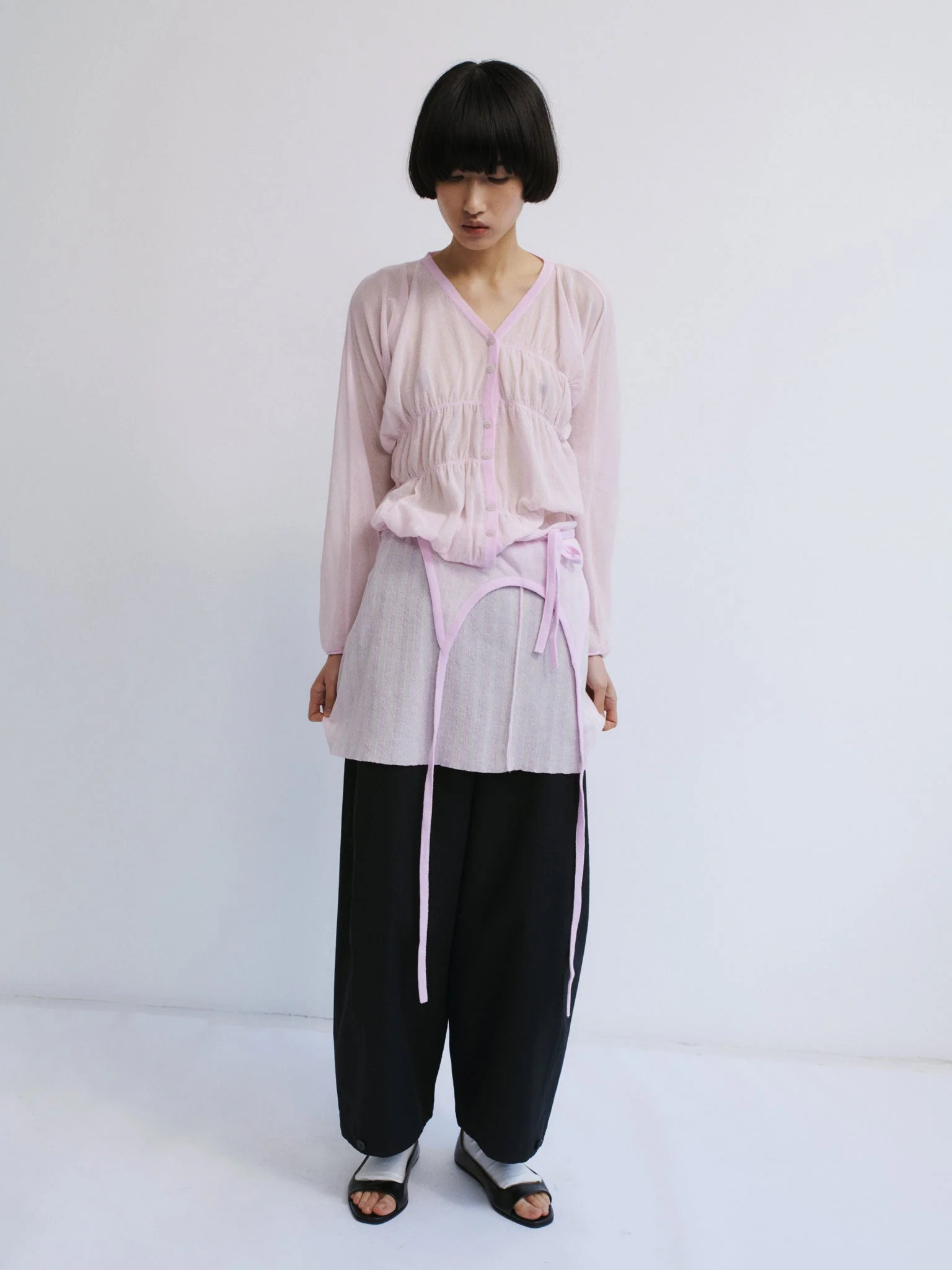 Rus Oboro Cardigan - Pale Pink - Image 2