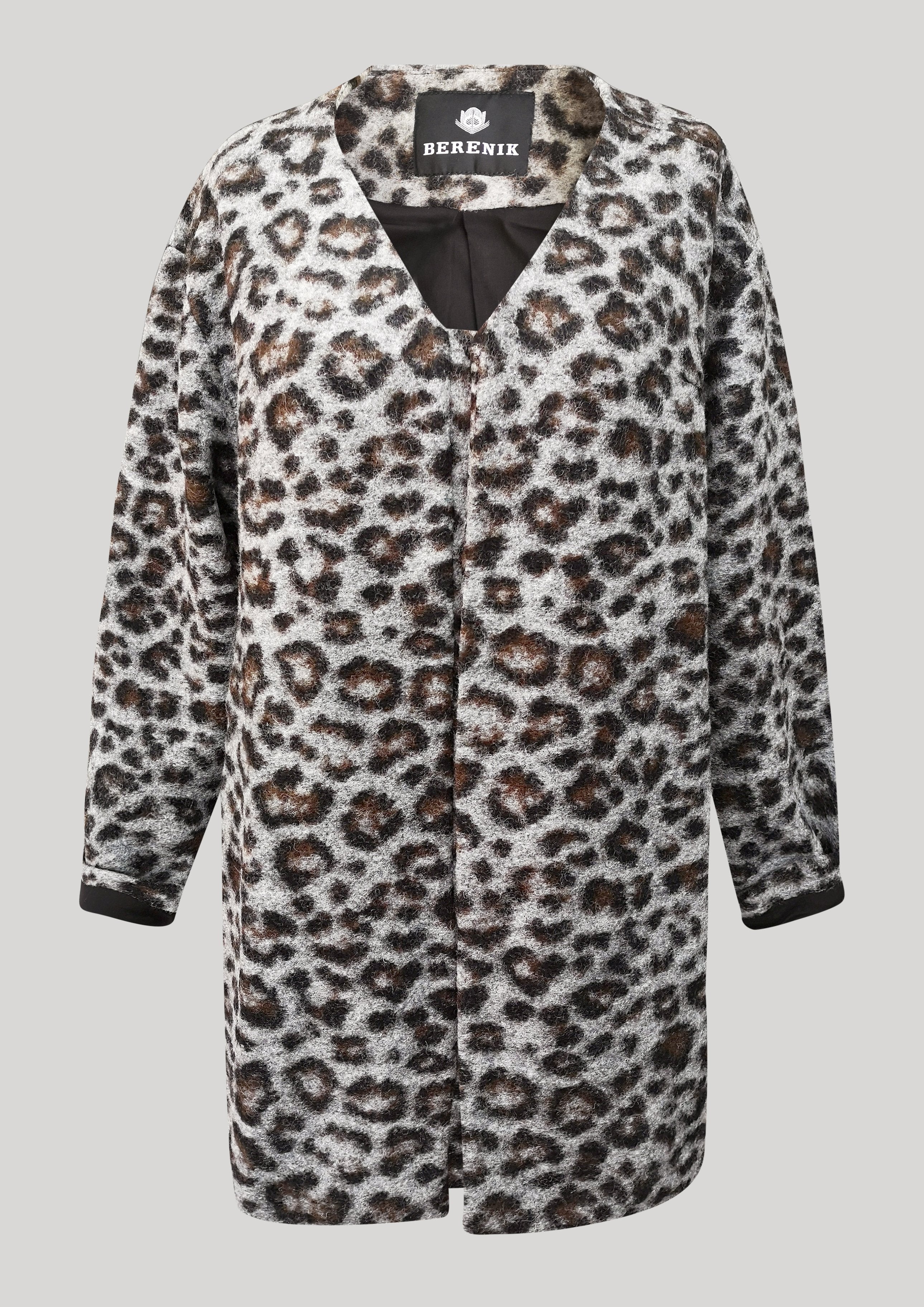 Berenik WOOL CARDIGAN - animal print - Image 2