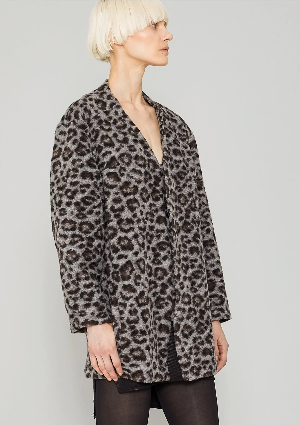 Berenik WOOL CARDIGAN - animal print - Image 3