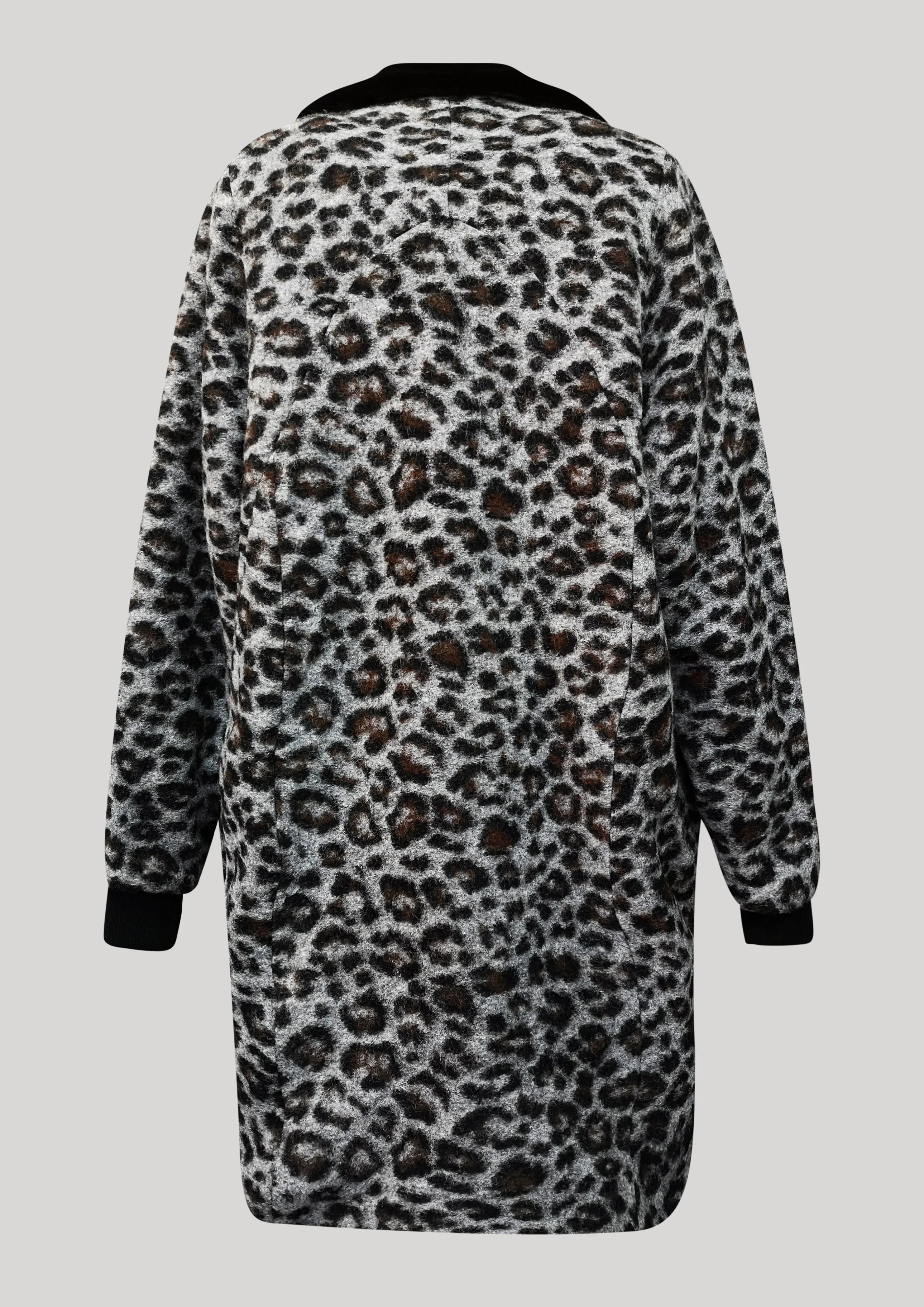 Berenik FUR LINING WOOL COATING COAT - animal print - Image 7