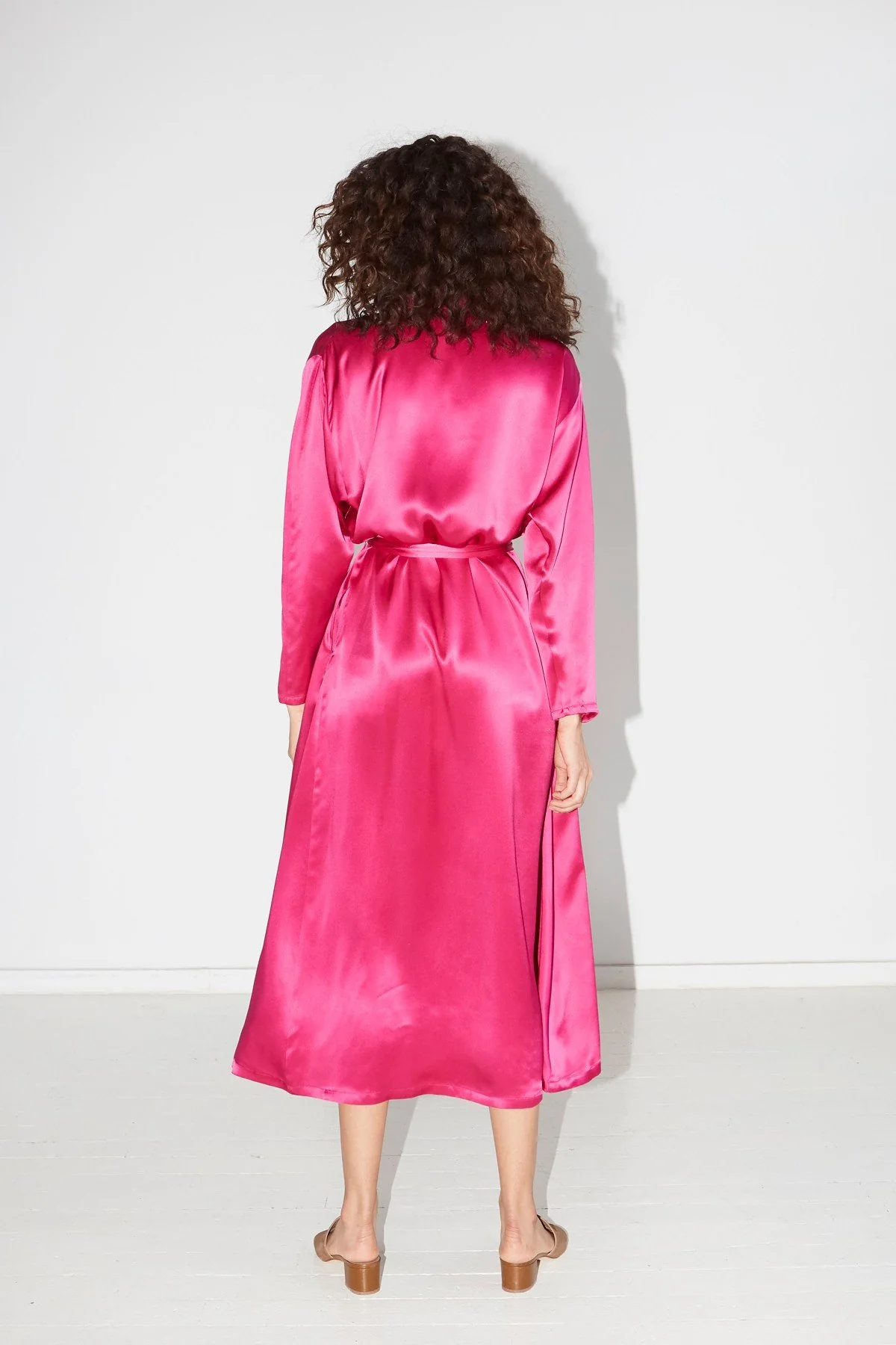 Datura Kimono Robe - Dragon Pink - Image 5