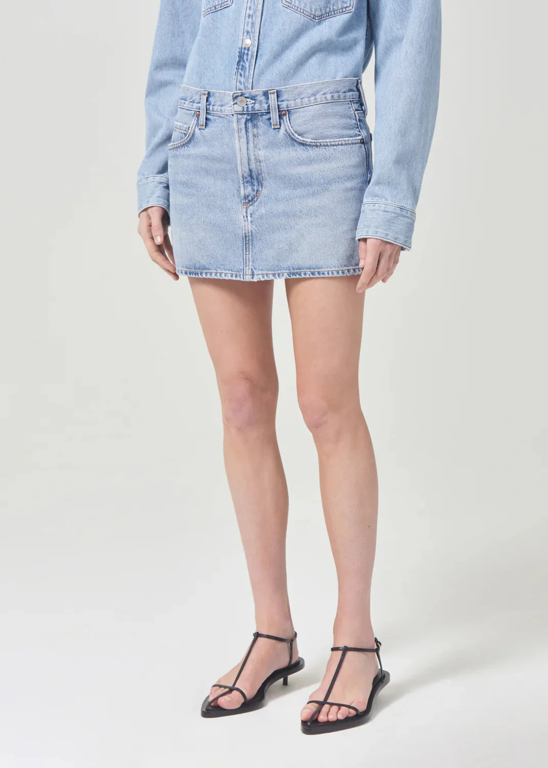 AGOLDE ALEK MINI SKIRT - FORCE - Image 4