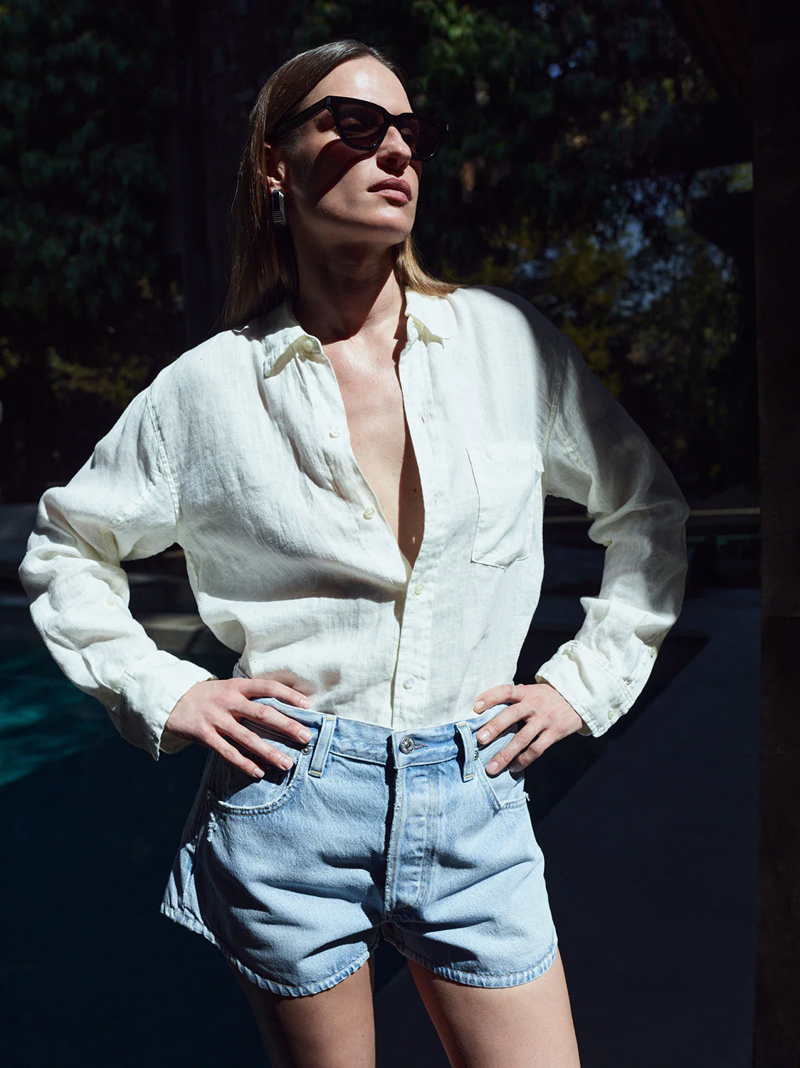 Citizens of Humanity Kayla Shrunken Shirt - Vanilla - Image 13