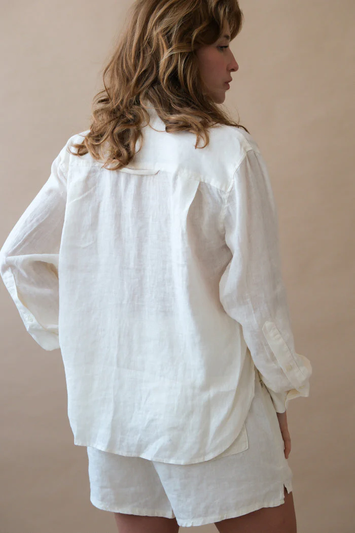 Citizens of Humanity Kayla Shrunken Shirt - Vanilla - Image 3