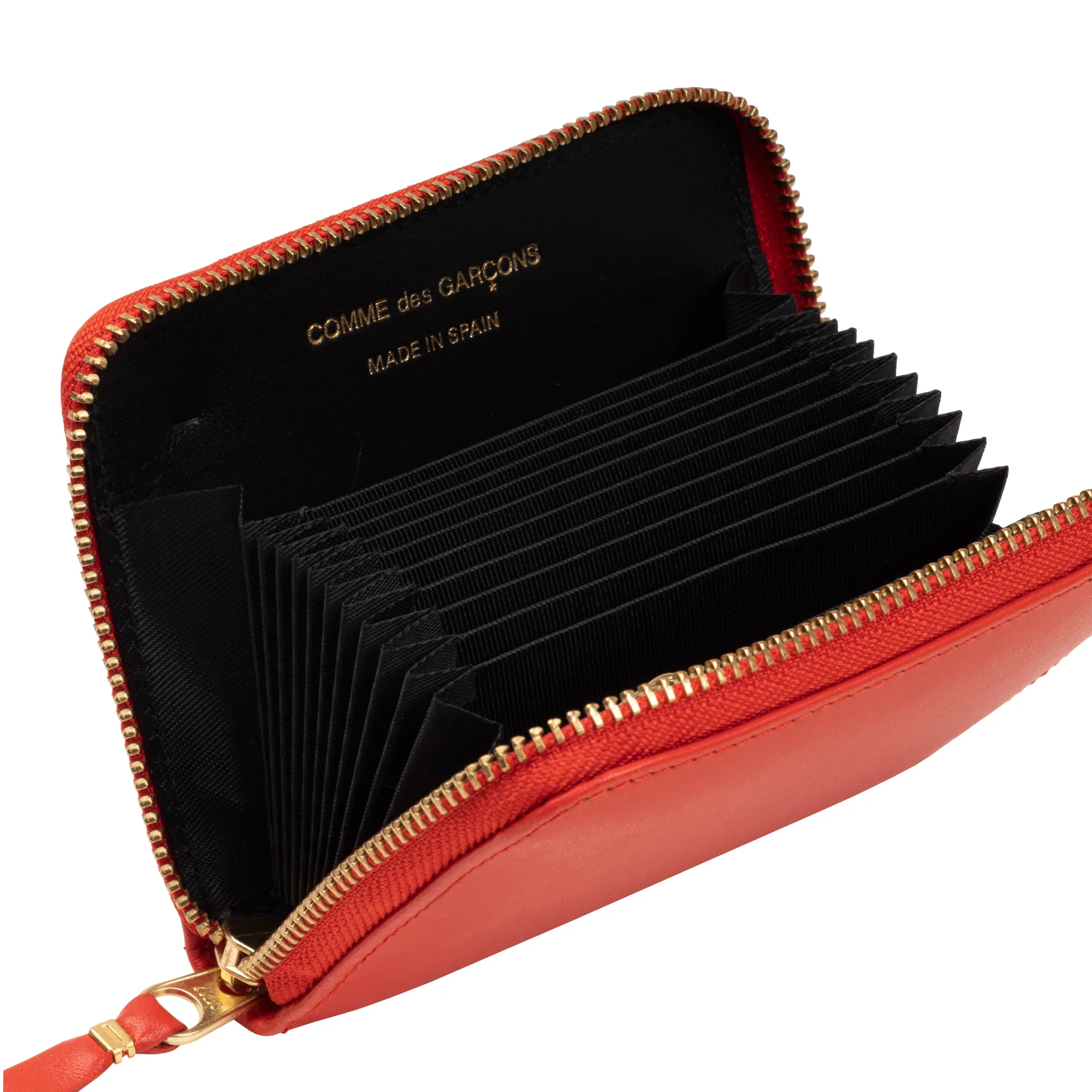 Comme Des Garcons Accordion Card Case Wallet - Orange - Image 2