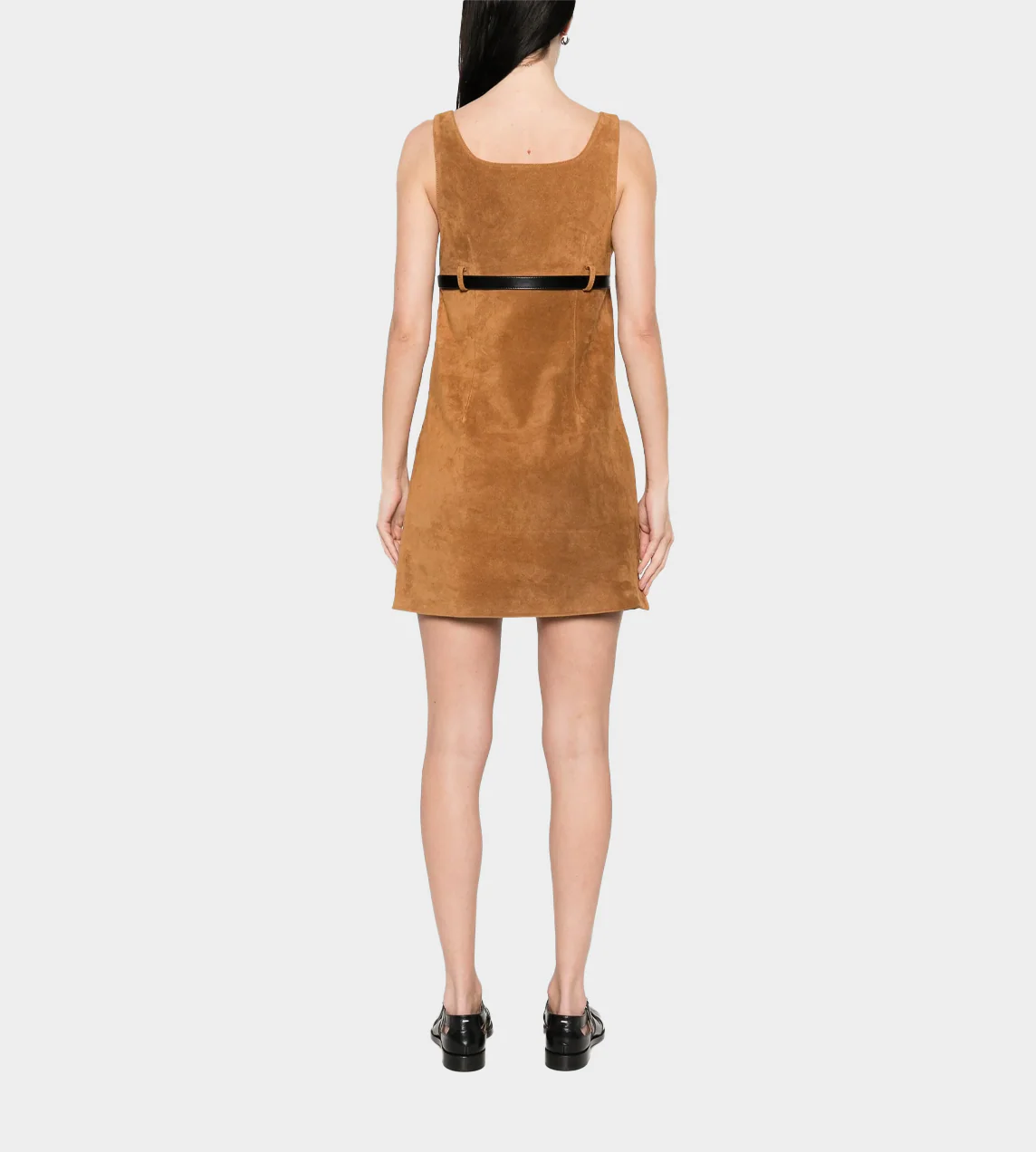 Coperni Belted Suede Mini Dress - Image 5