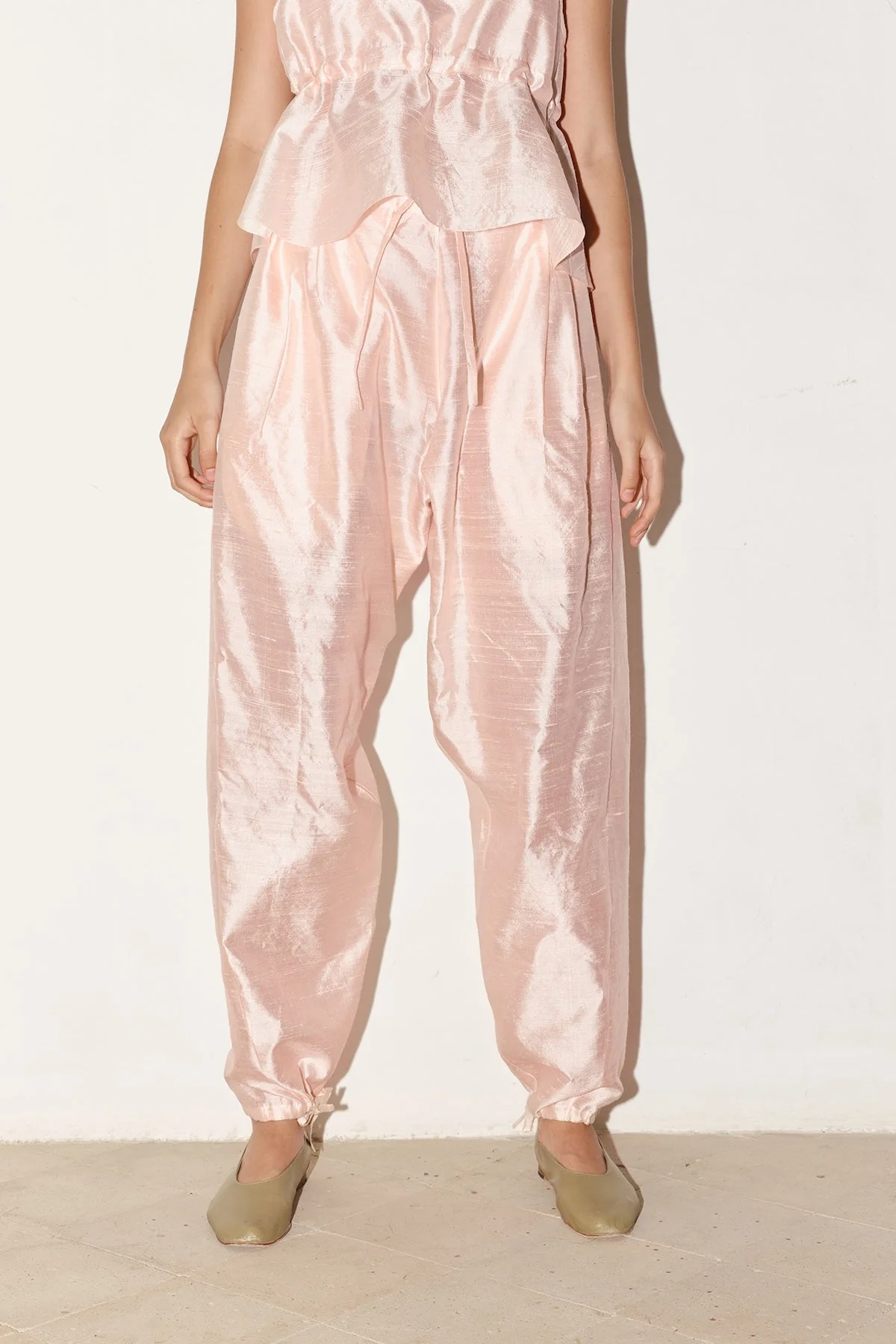 Datura Kendo Dupion Pants - Rose Quartz - Image 4