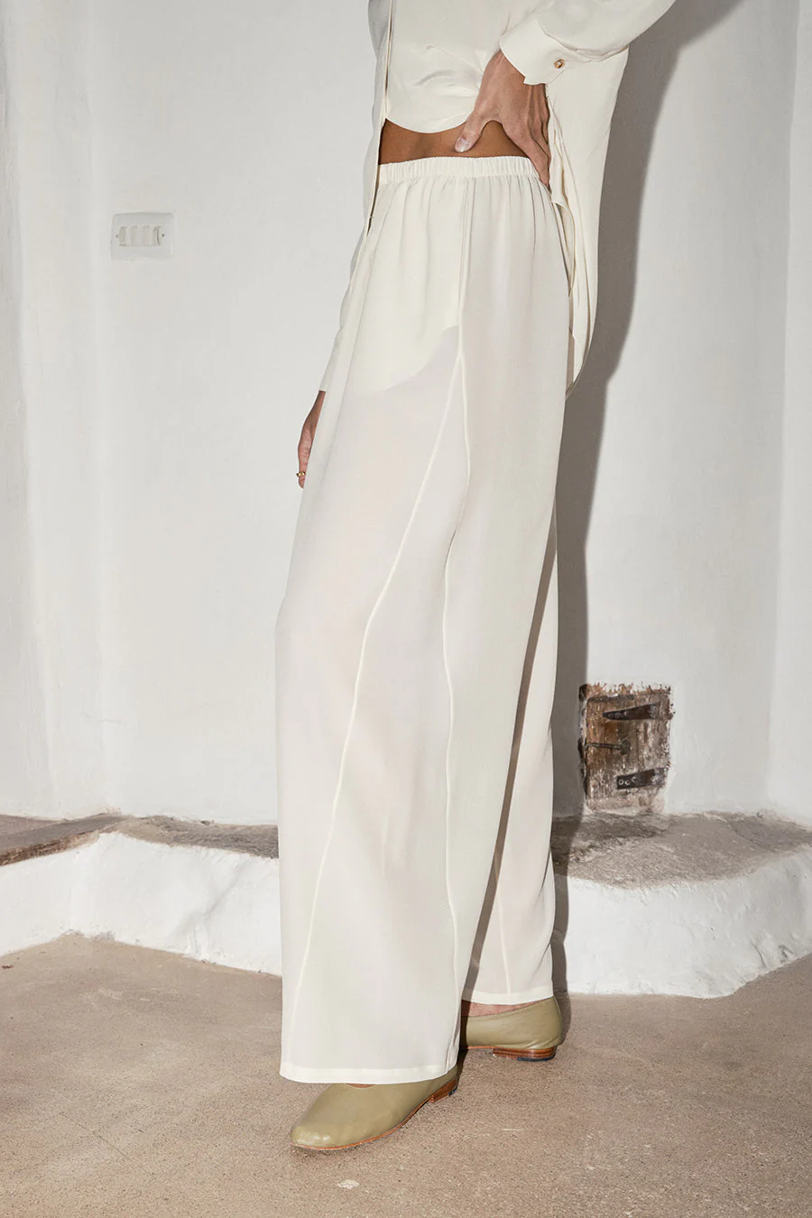 Datura Silk Judo Pants - Nata - Image 3