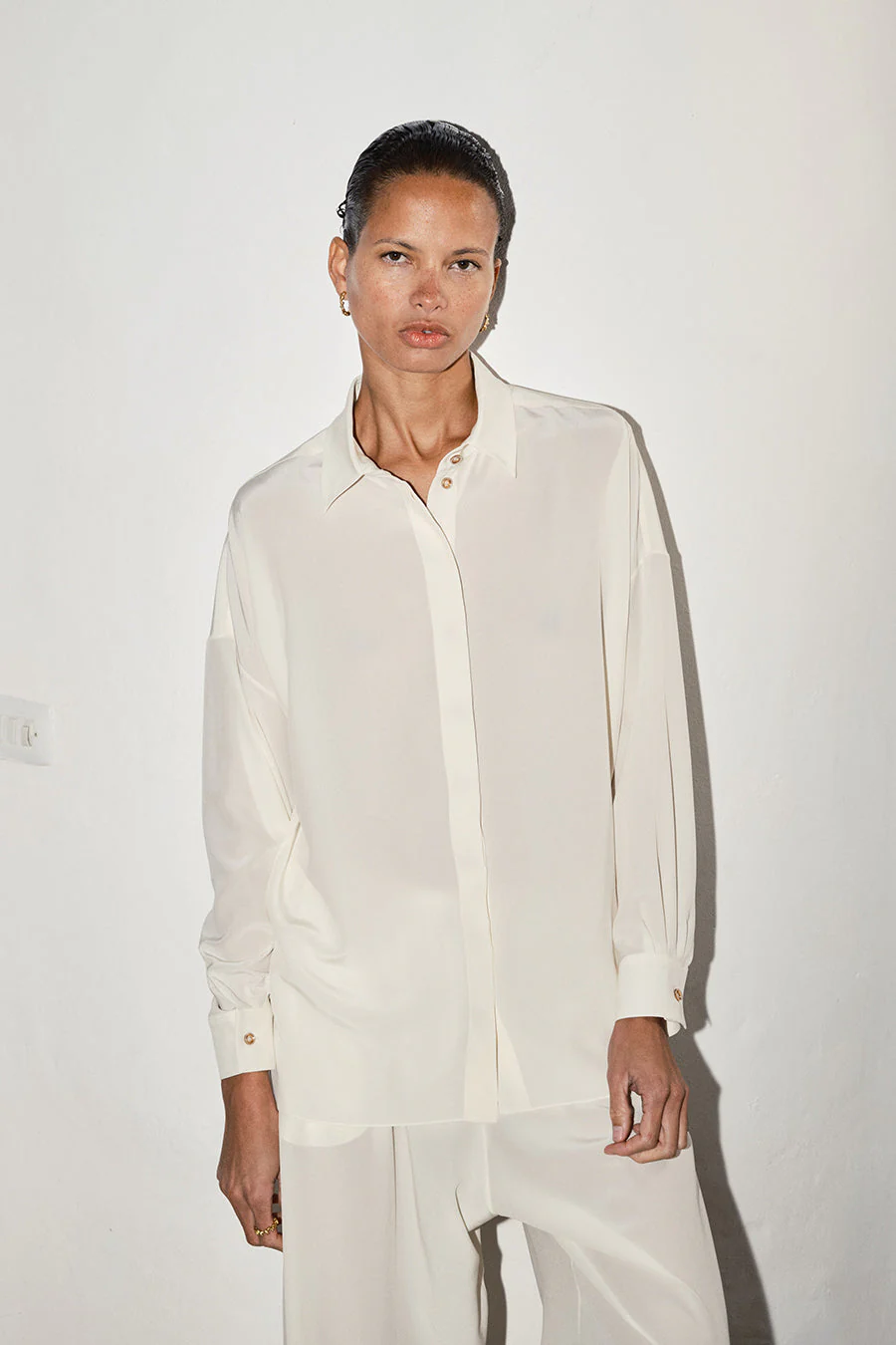 Datura Silk Ren Blouse - Nata - Image 6