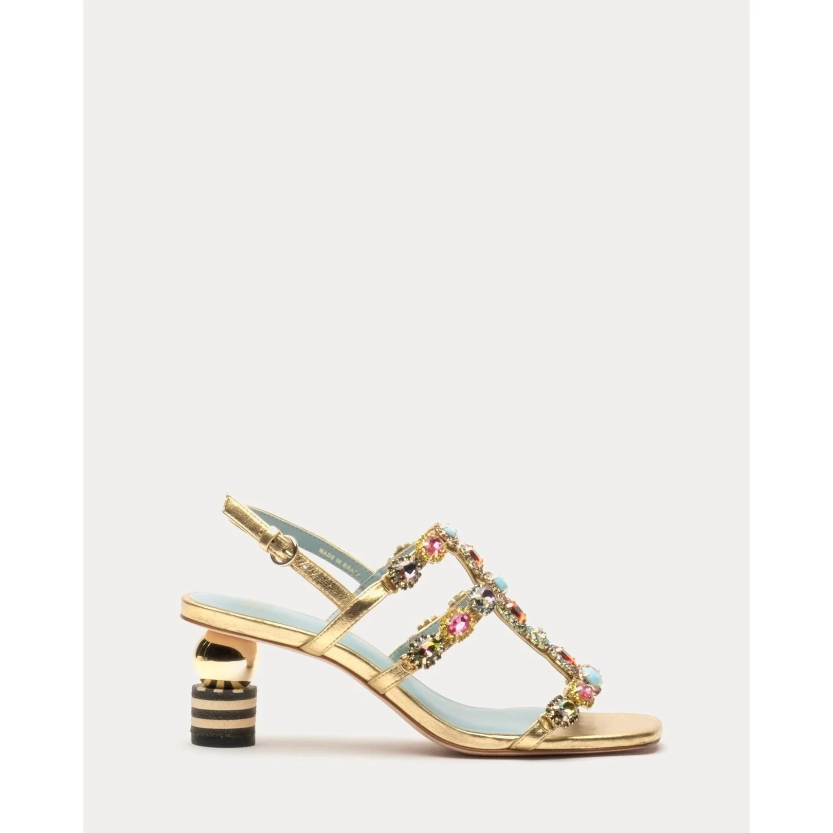 Frances Valentine Kiki Gem Heel - Gold - Image 5