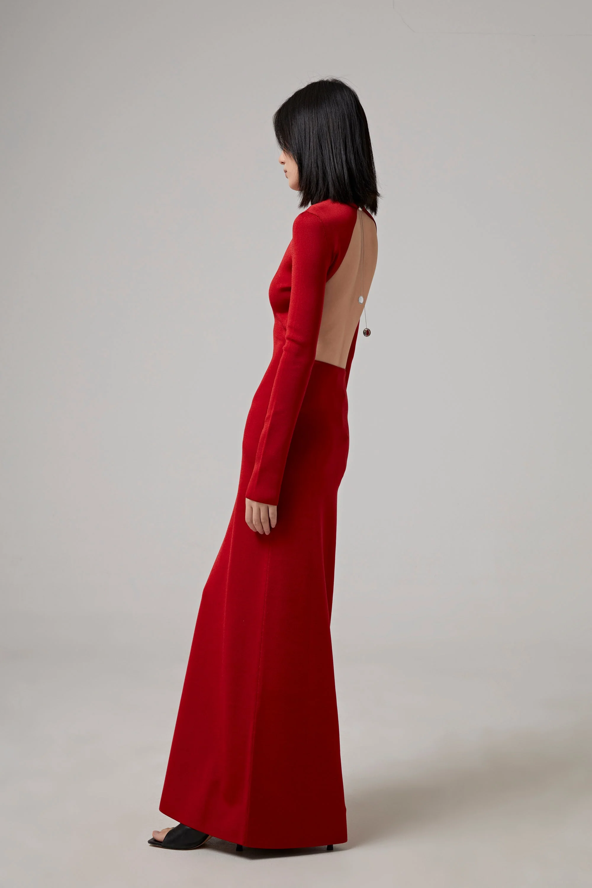 GALVAN LONDON Globe Chain Vega Dress - Rouge Piaf - Image 4