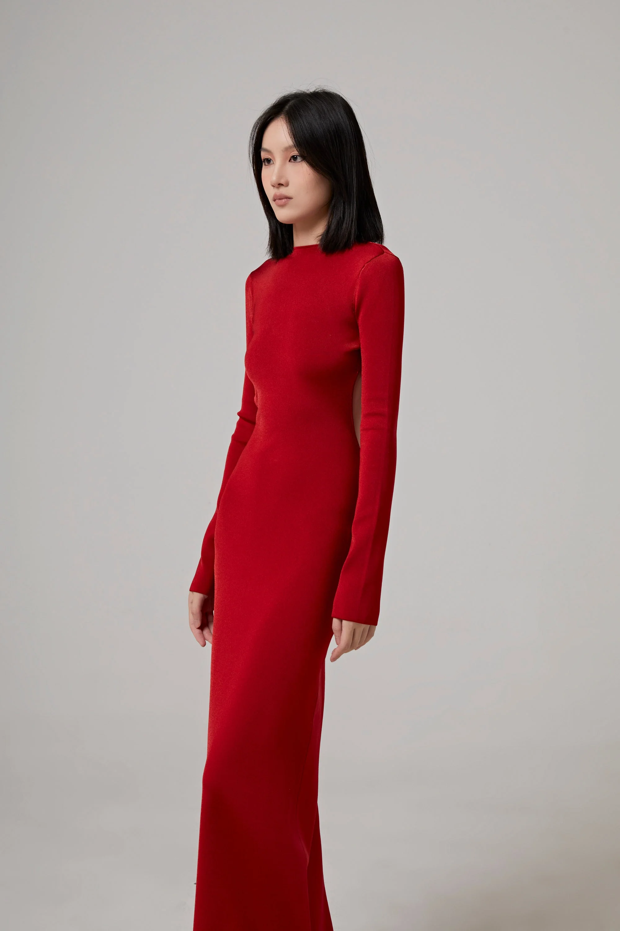 GALVAN LONDON Globe Chain Vega Dress - Rouge Piaf - Image 5
