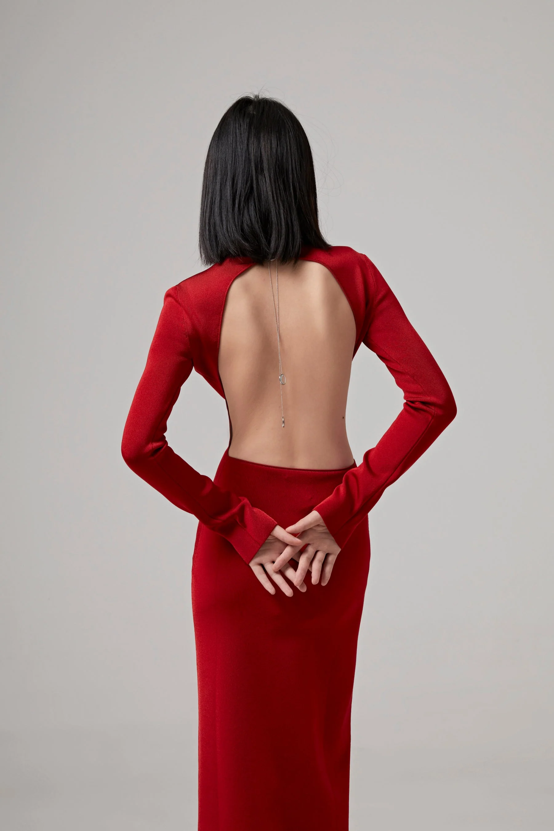 GALVAN LONDON Globe Chain Vega Dress - Rouge Piaf - Image 6