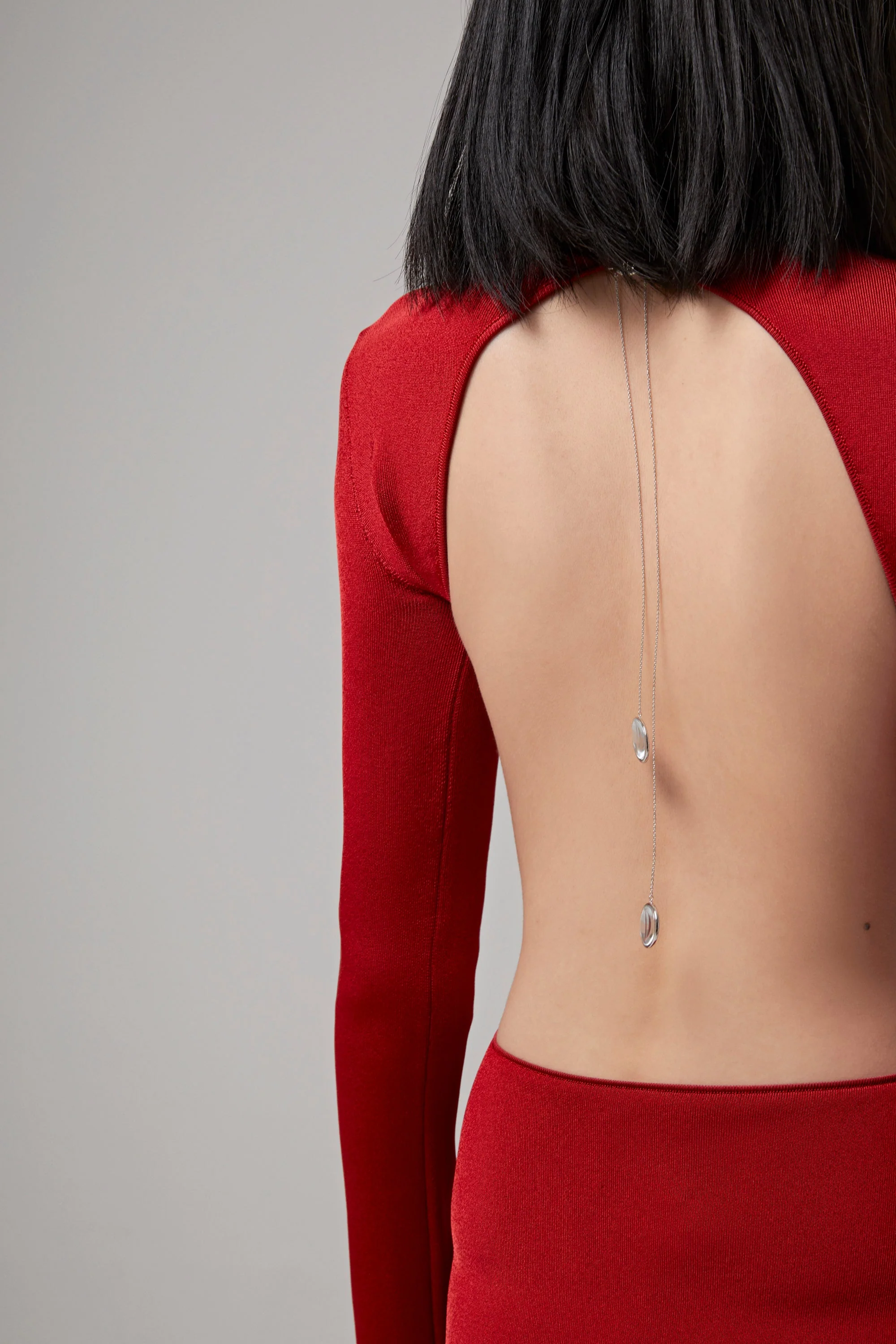 GALVAN LONDON Globe Chain Vega Dress - Rouge Piaf - Image 8