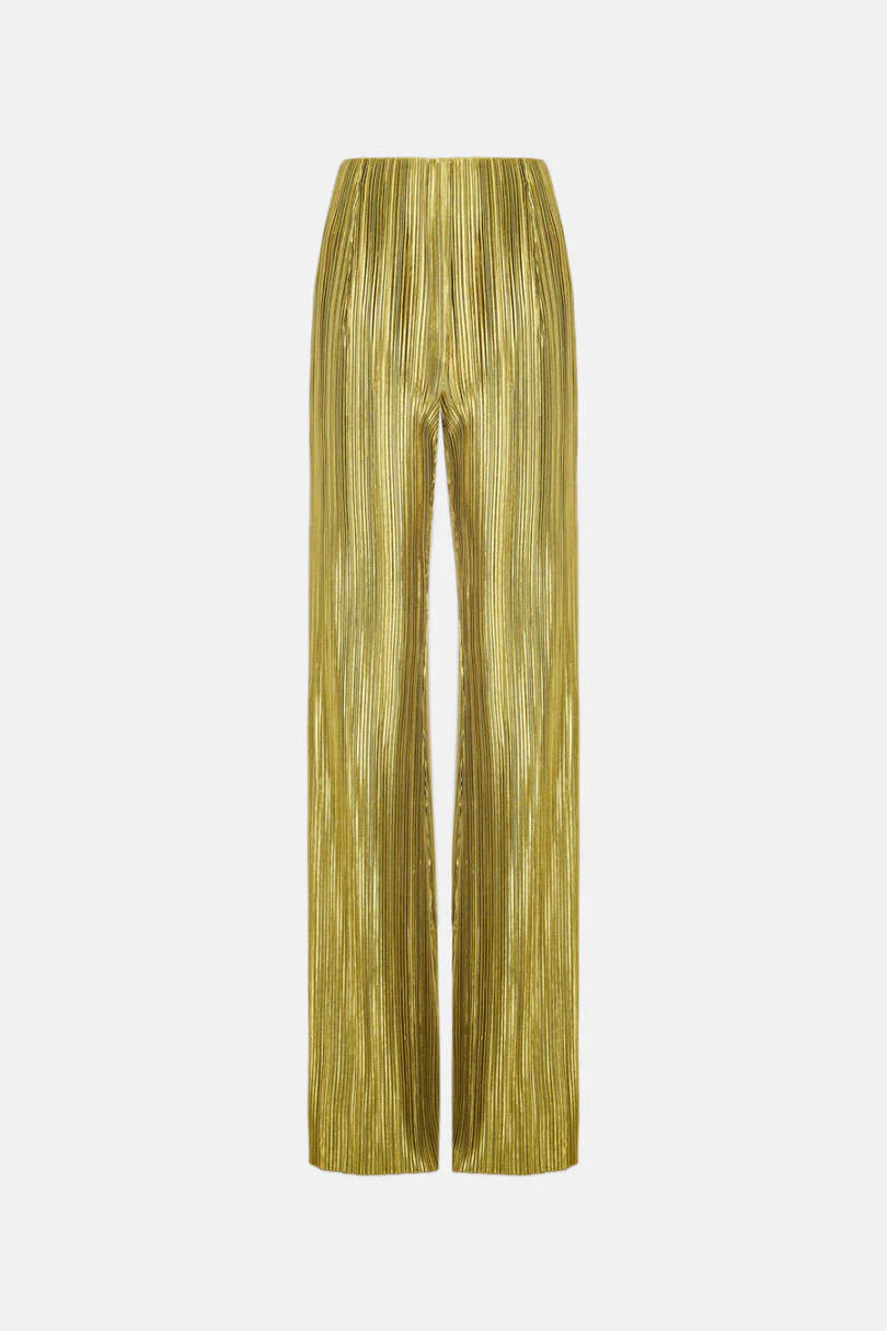 GALVAN LONDON NUAGE PLEATED TROUSER - OLIVE - Image 11
