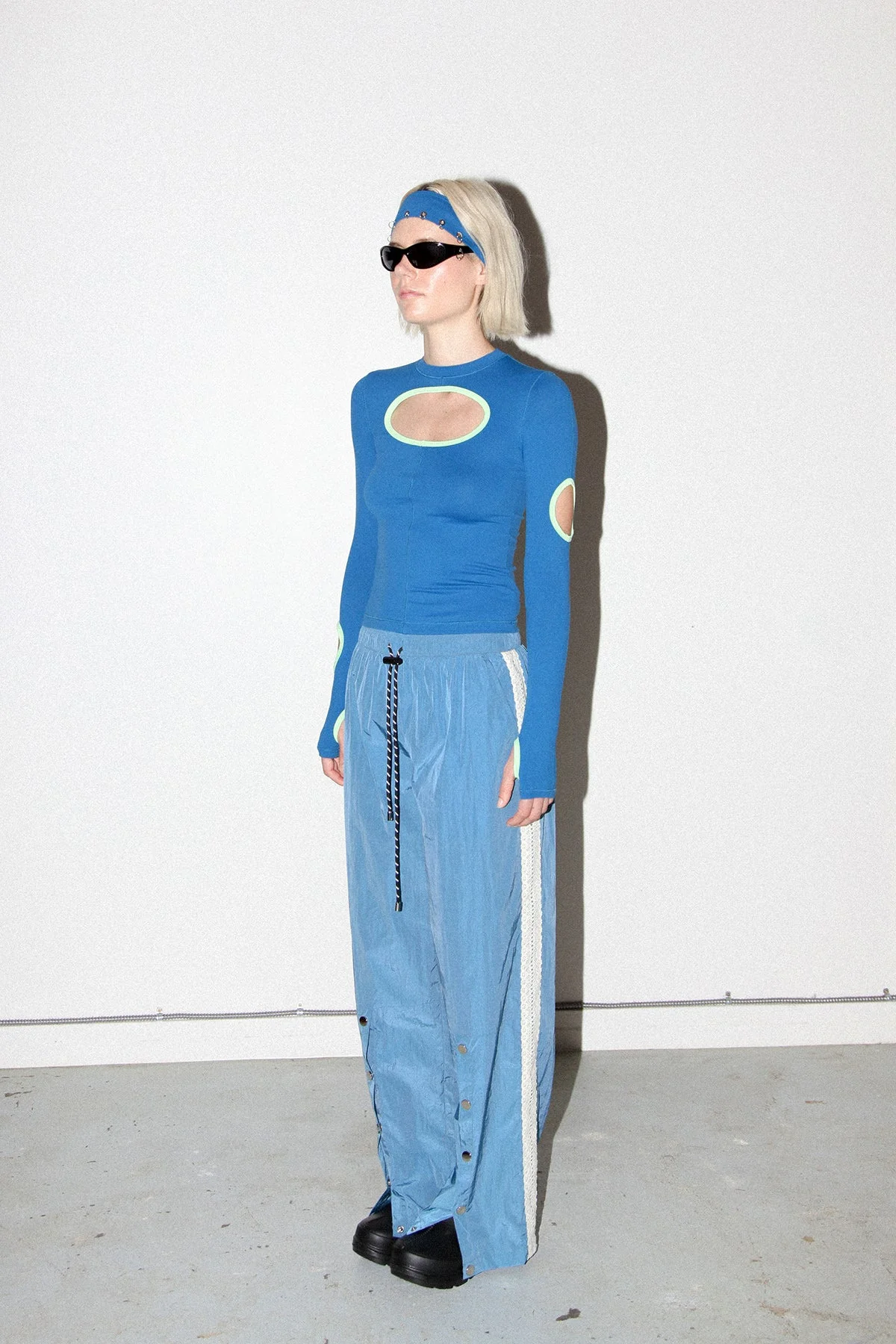 KkCo Split Track Pant - Lake - Image 3