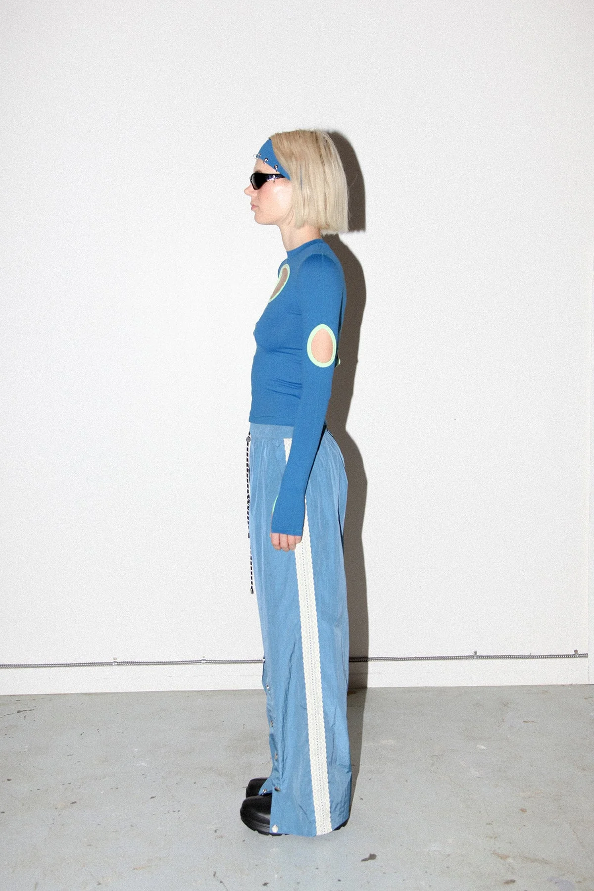 KkCo Split Track Pant - Lake - Image 5