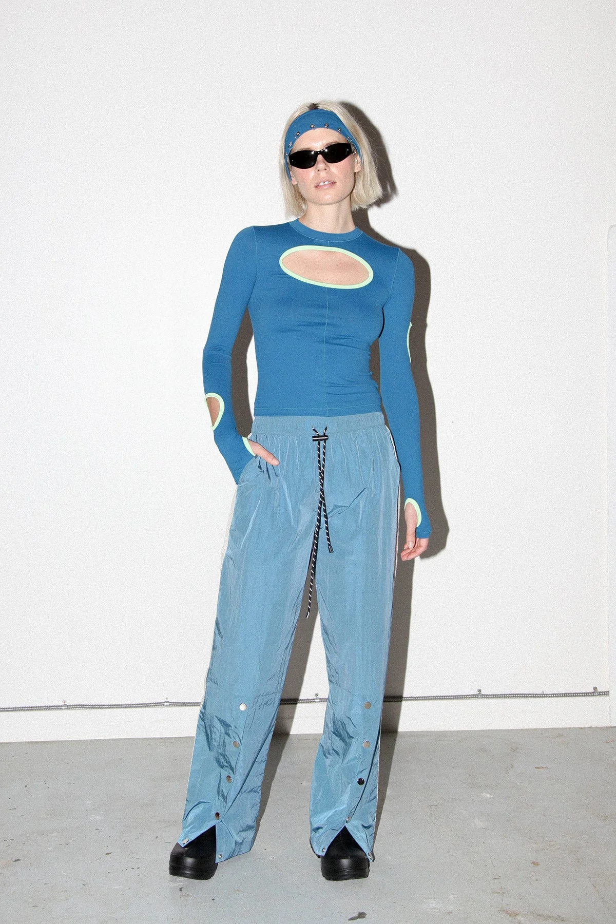 KkCo Split Track Pant - Lake - Image 7
