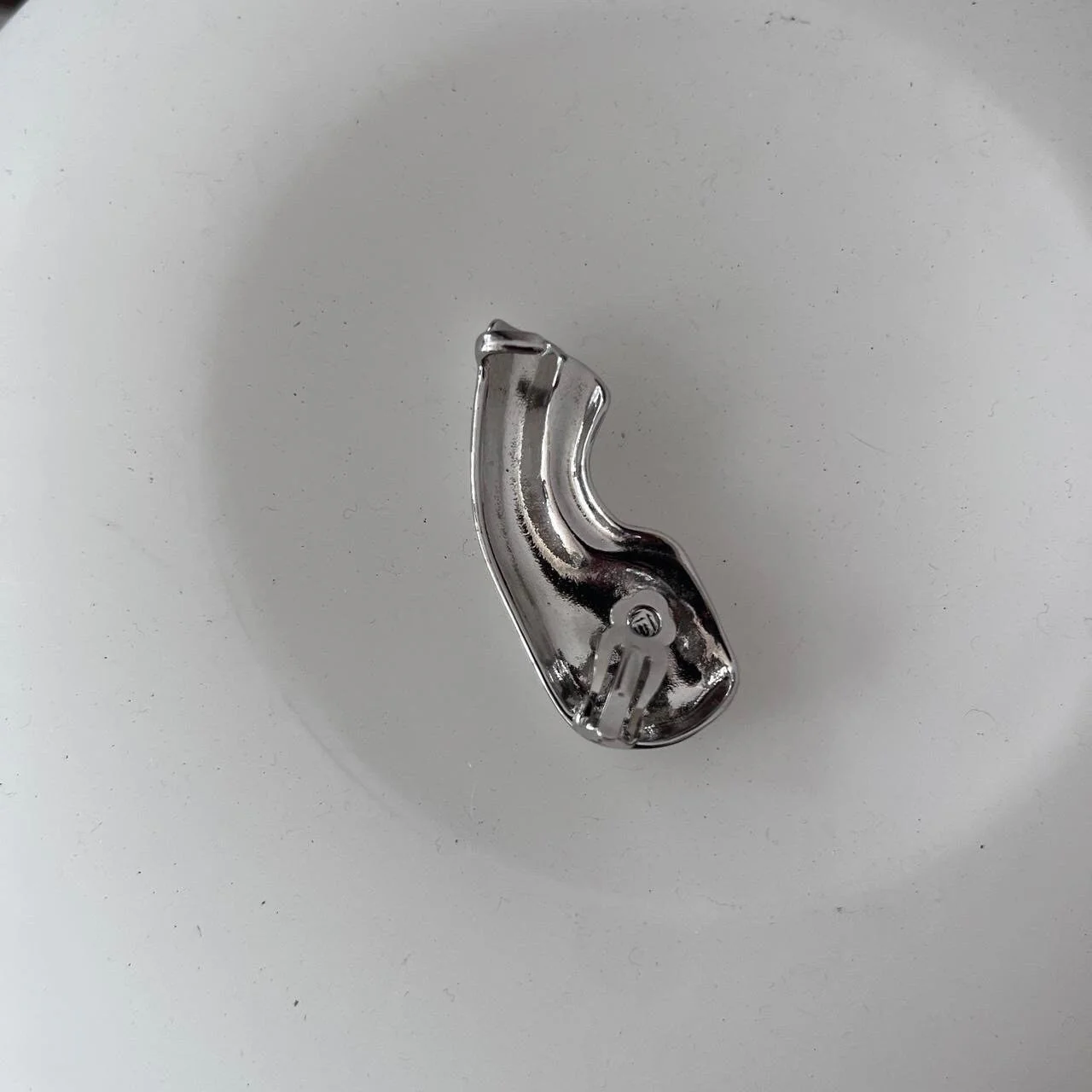 London Atelier Byproduct Silver Ear Lobe Cuff Earring - Image 6