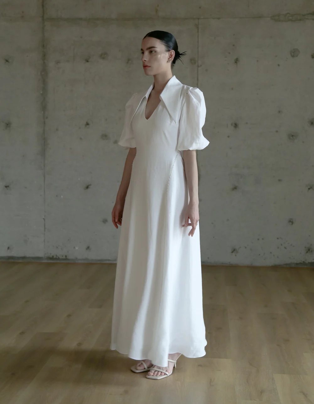 MAET AMARI Maxi White Linen Dress - White - Image 5