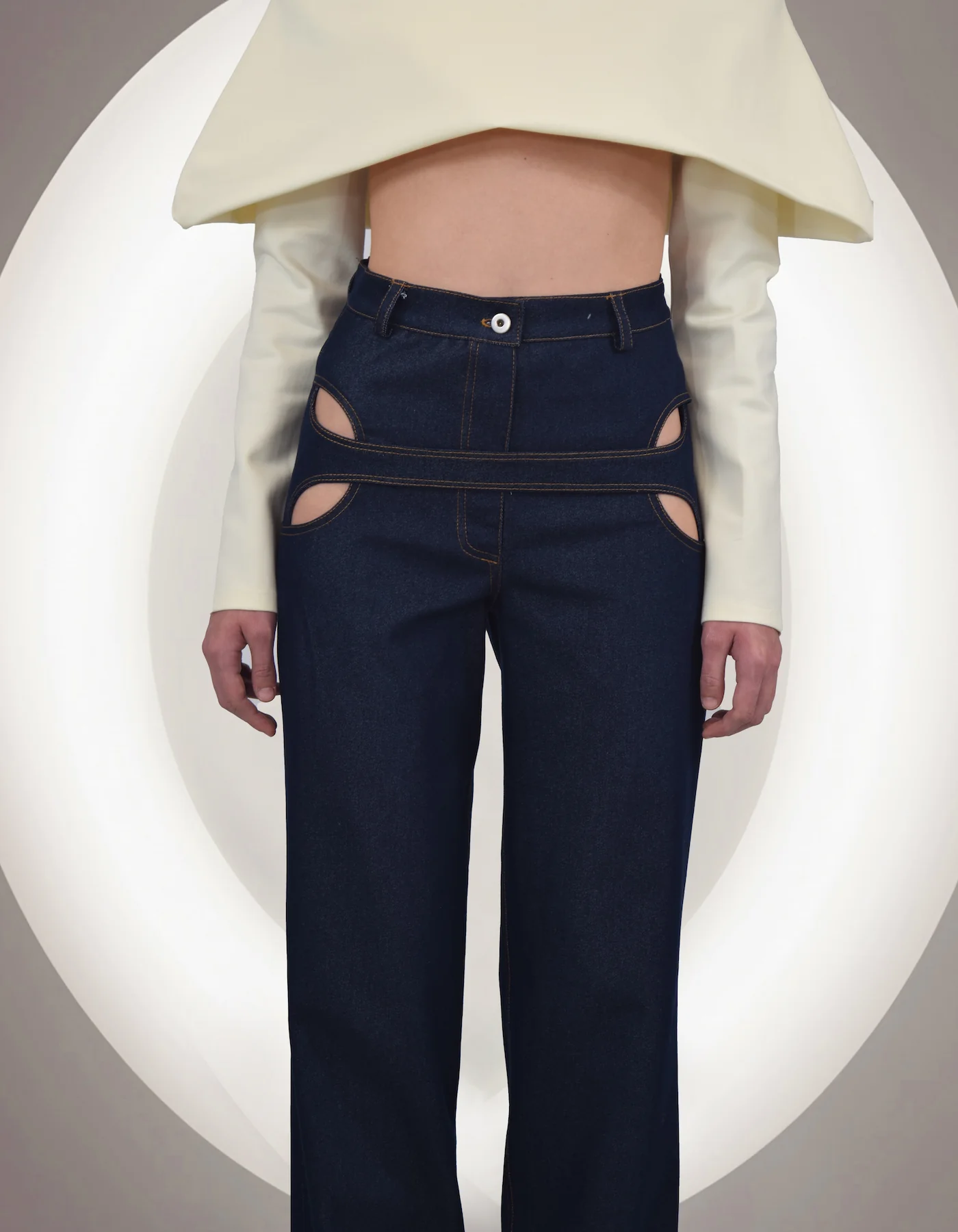 MAET Matea Denim Trousers - Dark Blue - Image 4