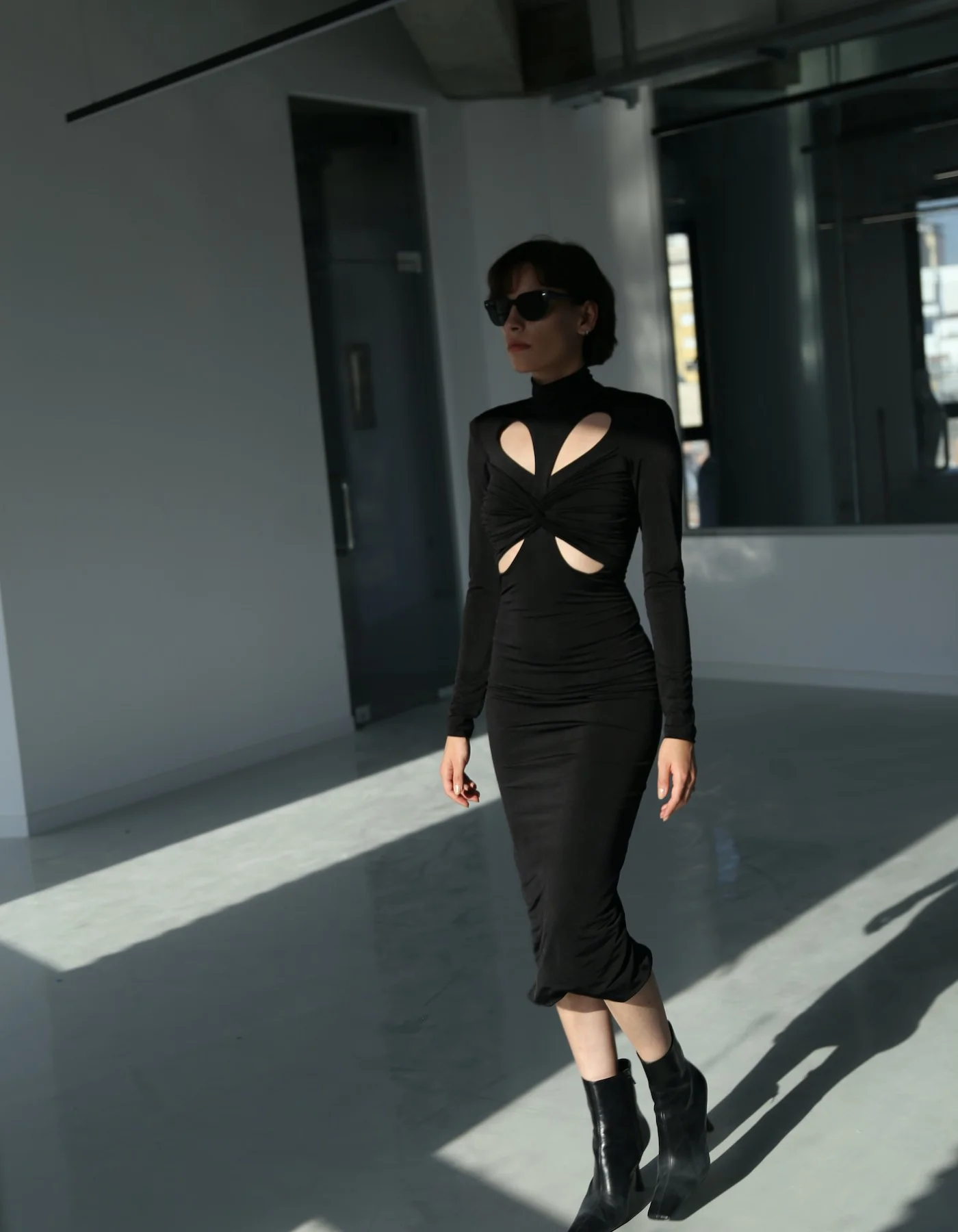 MAET TERFIL Midi Dress - Black - Image 3