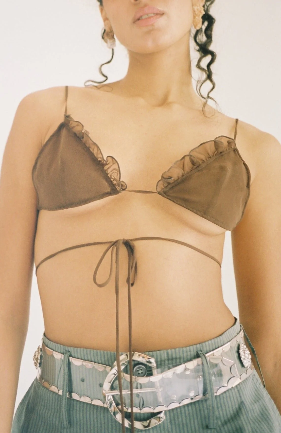 Maryam Nassir Zadeh Cadallic Bra - Bronze - Image 3