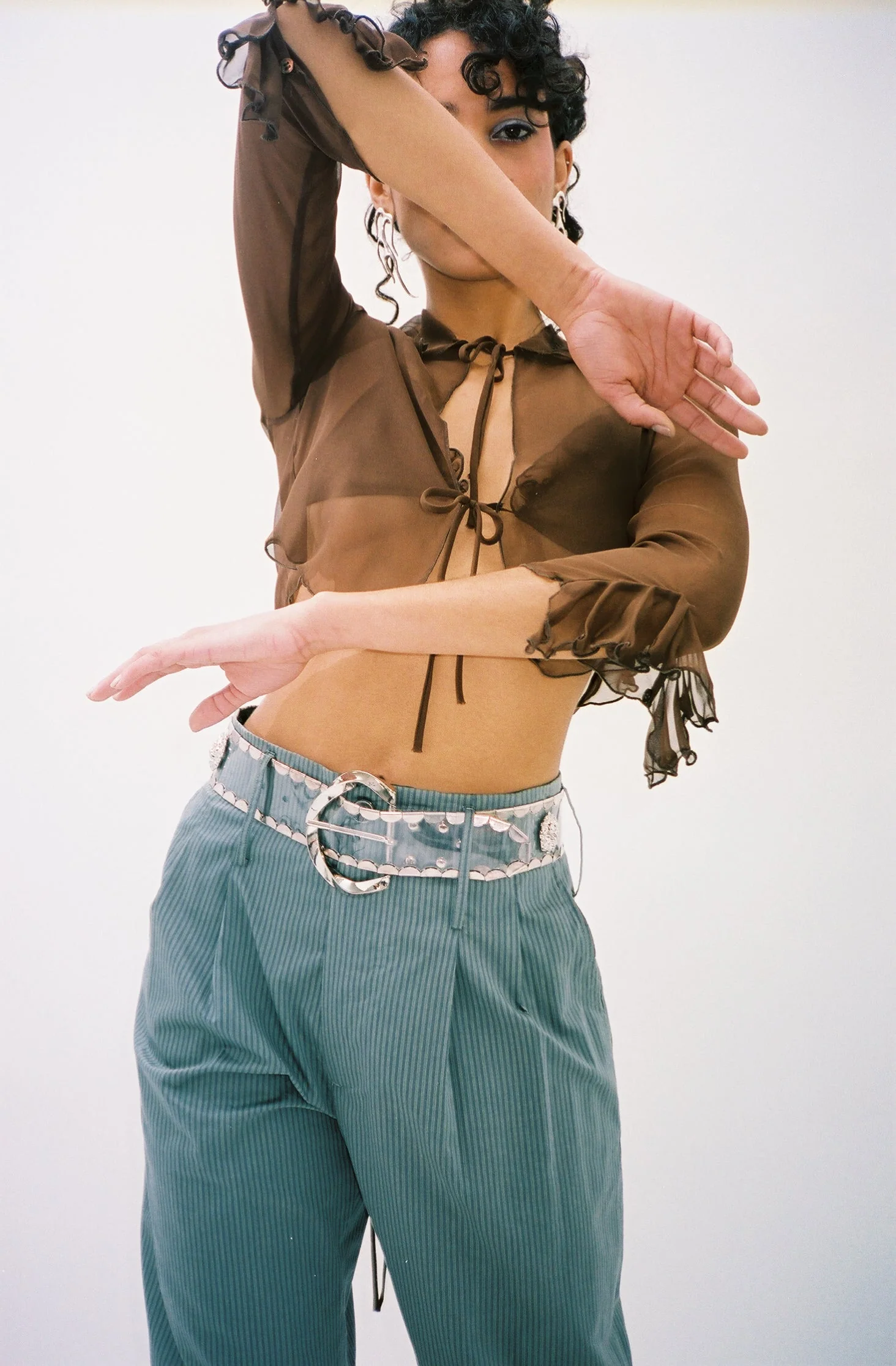 Maryam Nassir Zadeh Cadallic Bra - Bronze - Image 5