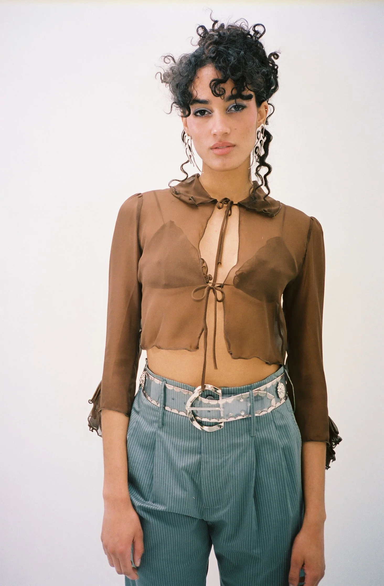 Maryam Nassir Zadeh Cadallic Bra - Bronze - Image 6