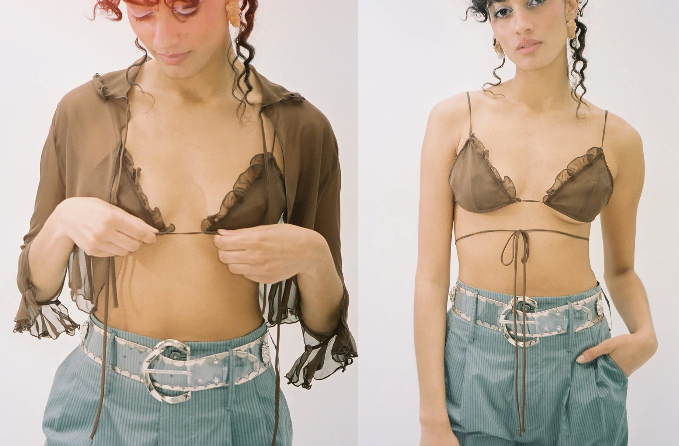 Maryam Nassir Zadeh Cadallic Bra - Bronze - Image 8