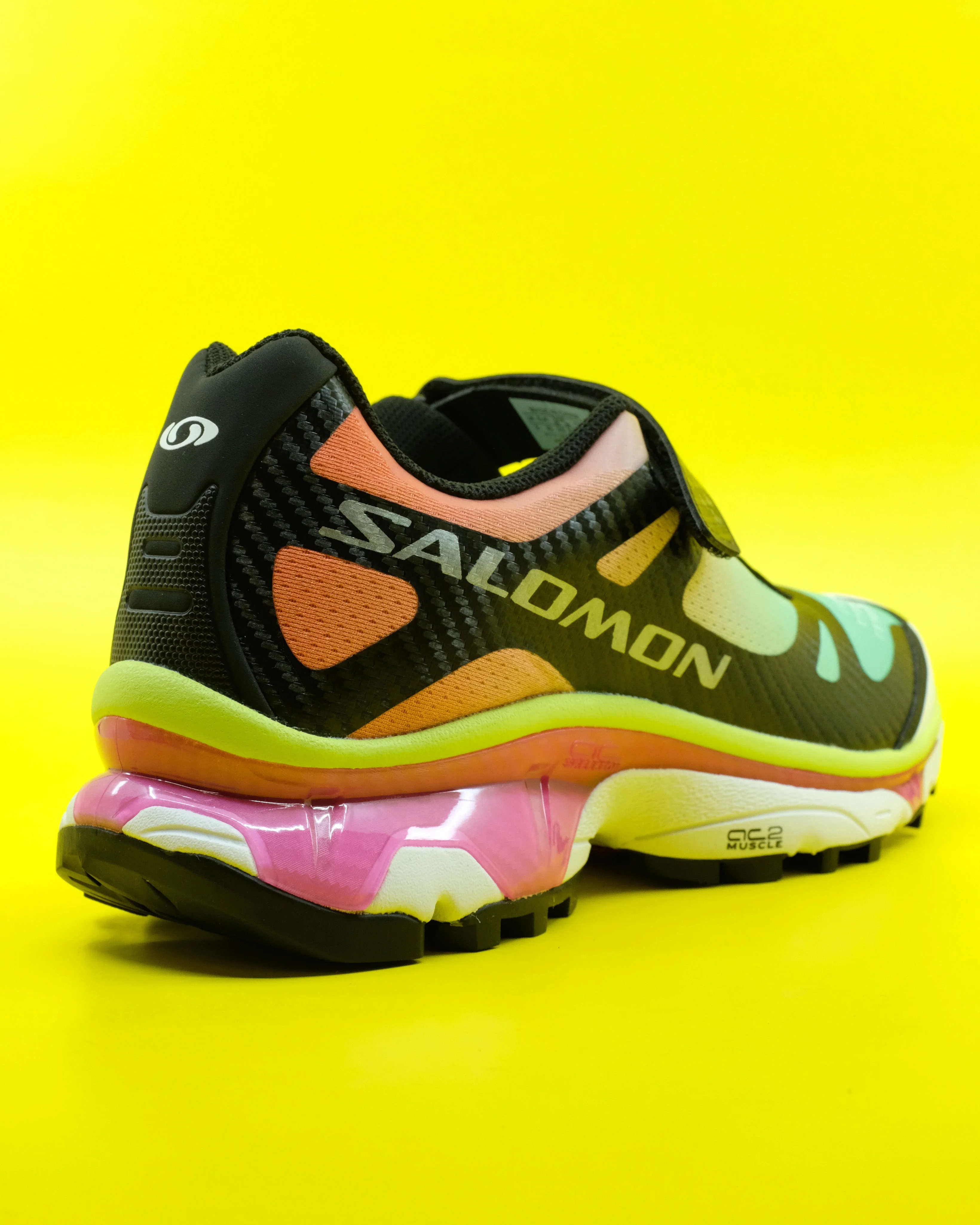 MM6 Maison Margiela Salomon X MM6 XT Mary J Shoes - Ginger/Electric Green/Knockout Pink - Image 3