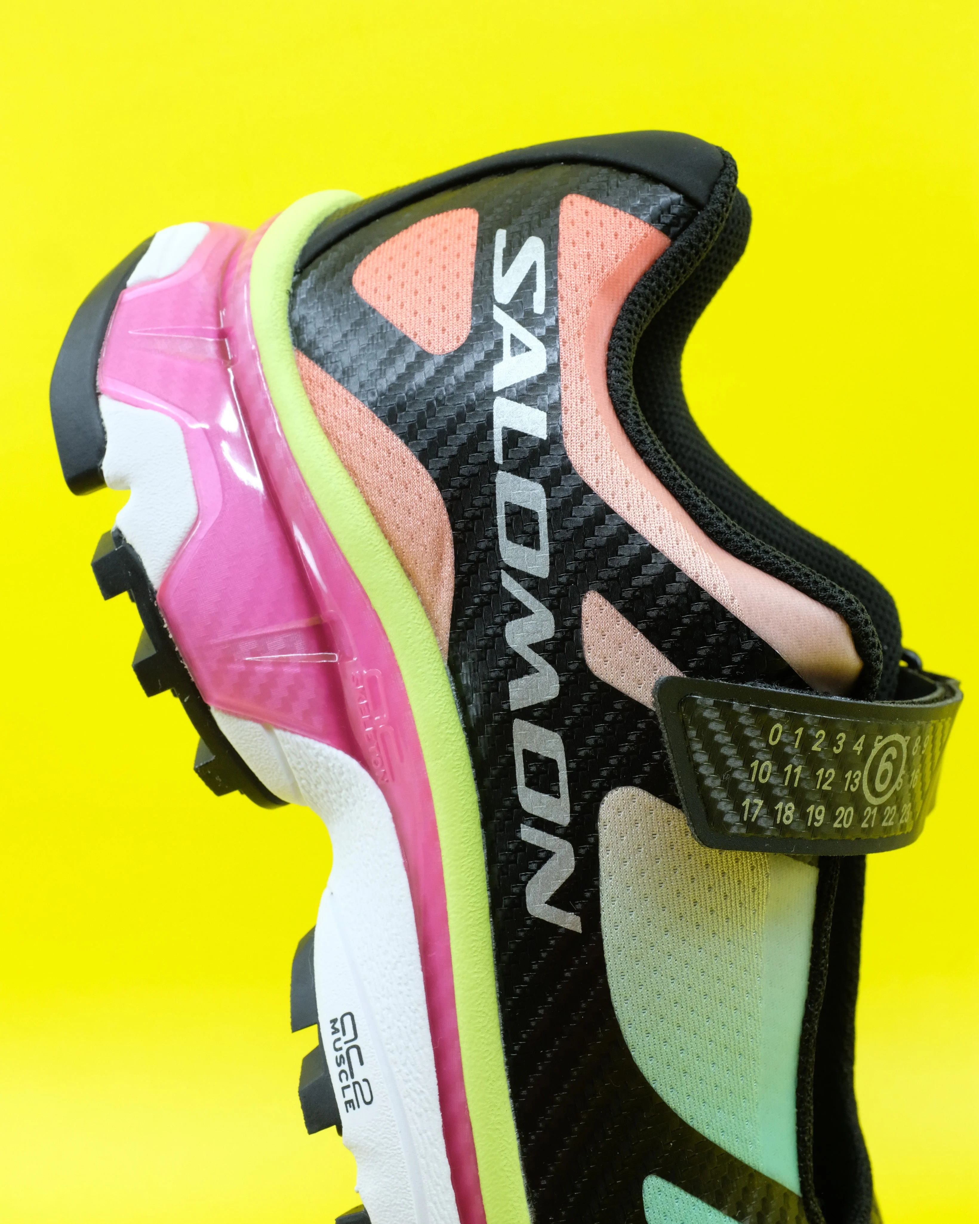 MM6 Maison Margiela Salomon X MM6 XT Mary J Shoes - Ginger/Electric Green/Knockout Pink - Image 6