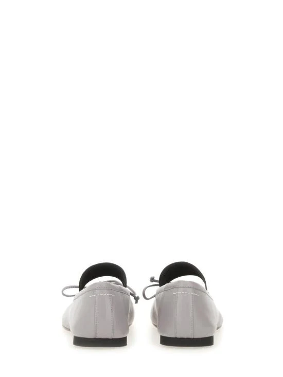 MM6 Maison Margiela Silver Filigree Flat Shoes - Silver Filigree - Image 4