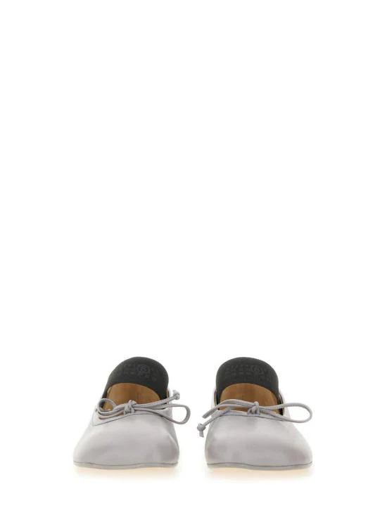 MM6 Maison Margiela Silver Filigree Flat Shoes - Silver Filigree - Image 5