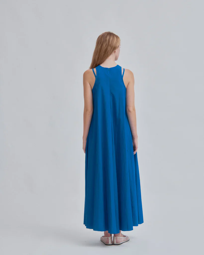 SAYAKA DAVIS NEW YORK Double Strap Dress - Cerulean - Image 4