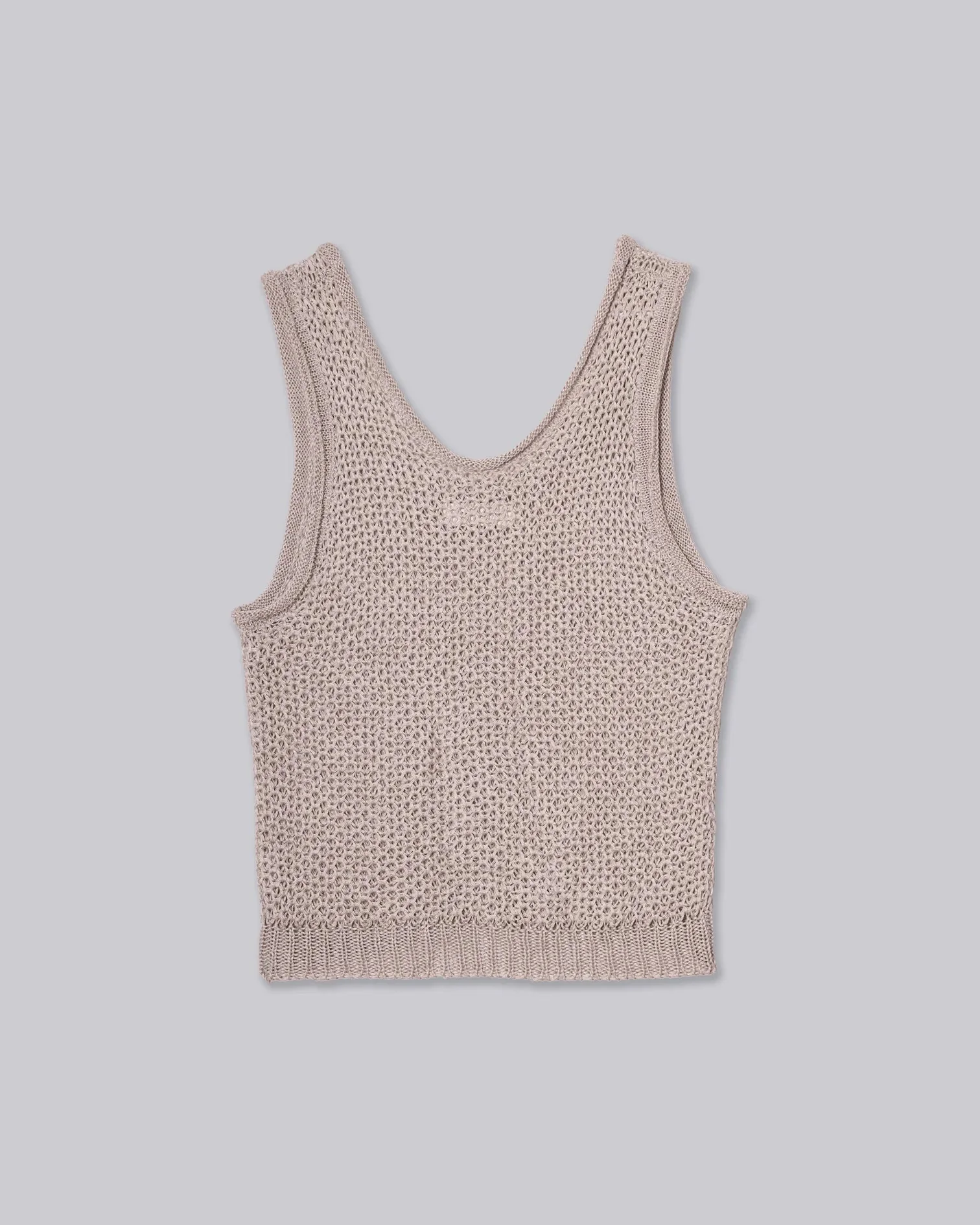 SAYAKA DAVIS NEW YORK Linen Knit Tank - Sand - Image 3