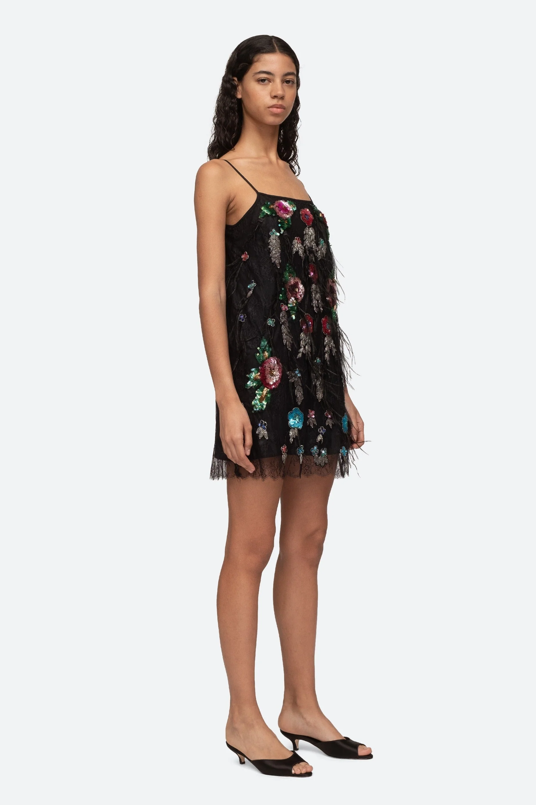 Sea NY Bethany Slip Dress - Black Multi - Image 2