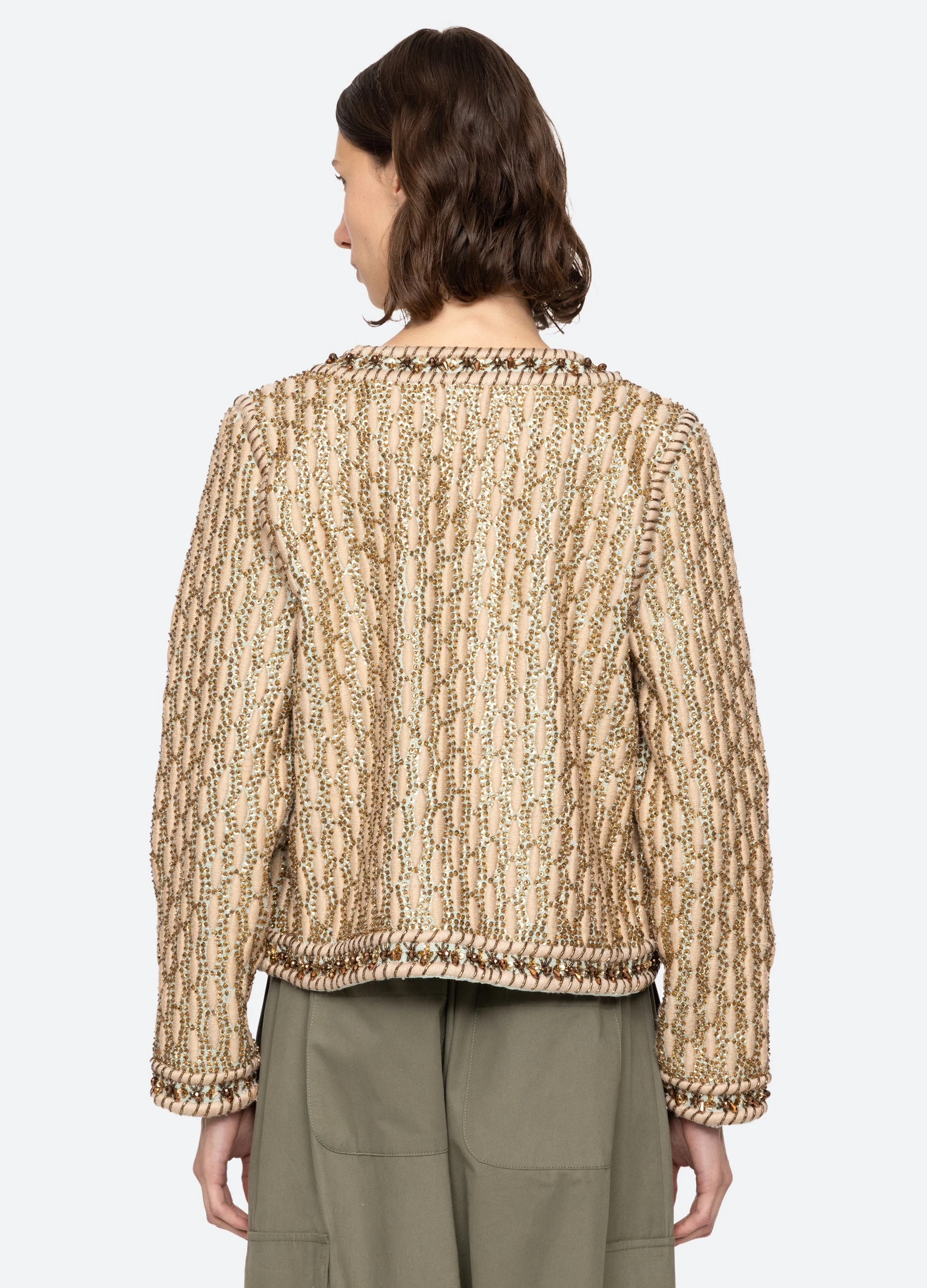 Sea NY Viviana Jacket - Gold - Image 3